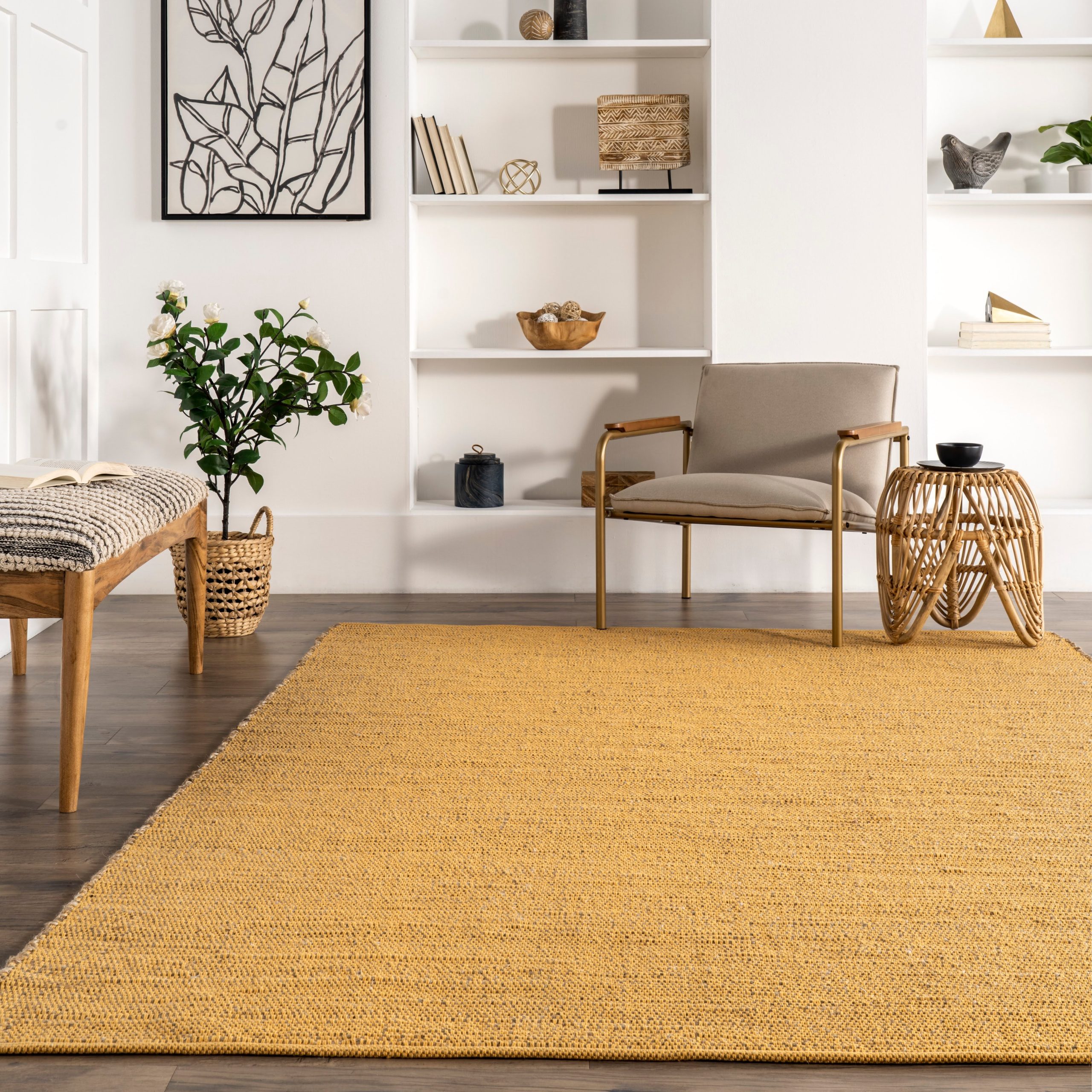 Elfriede Farmhouse Jute Blend Area Rug - Image 19