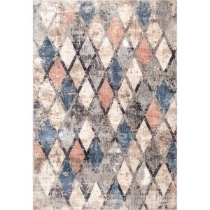Saoirse Distressed Trellis Area Rug