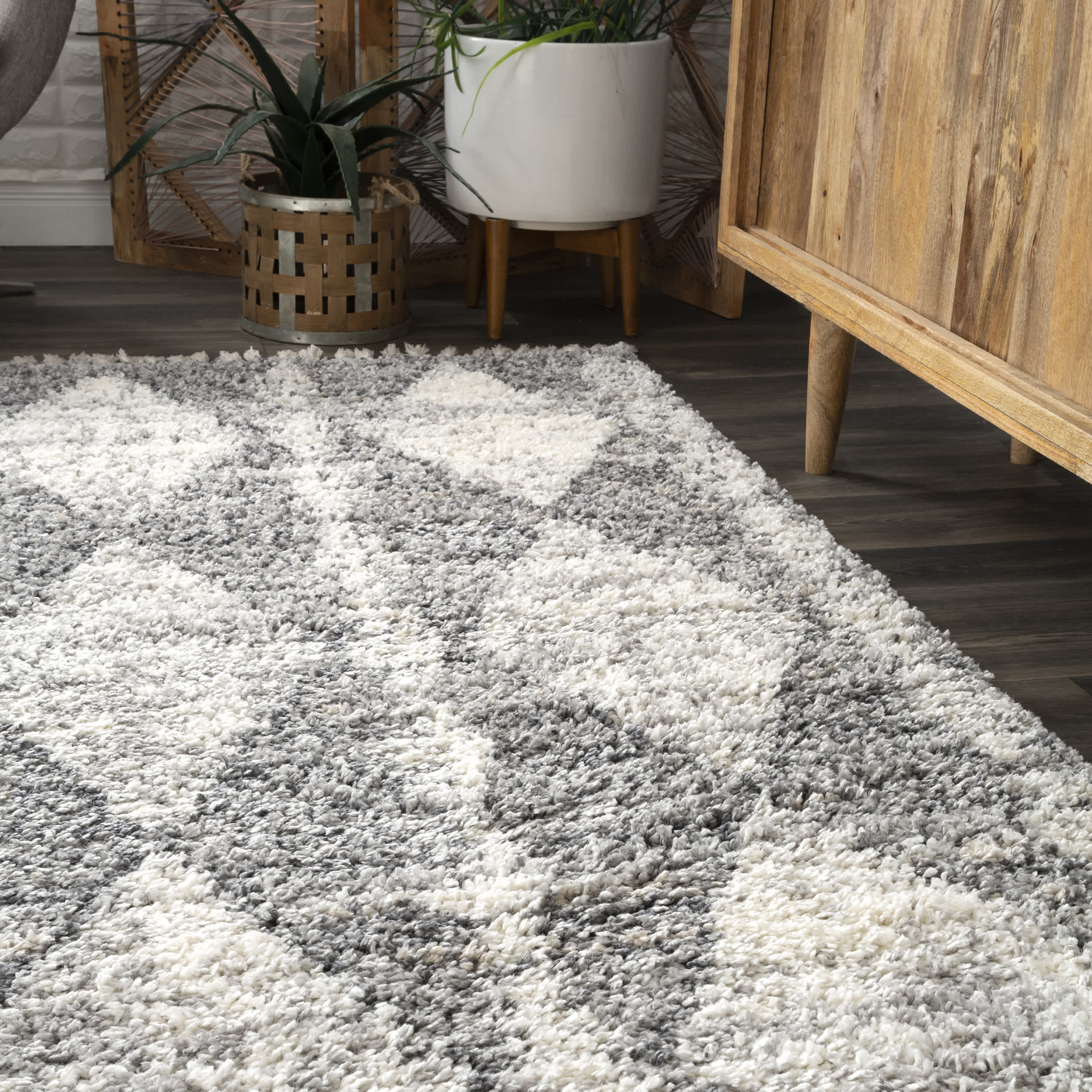 Selah Geometric Shag Area Rug - Image 8
