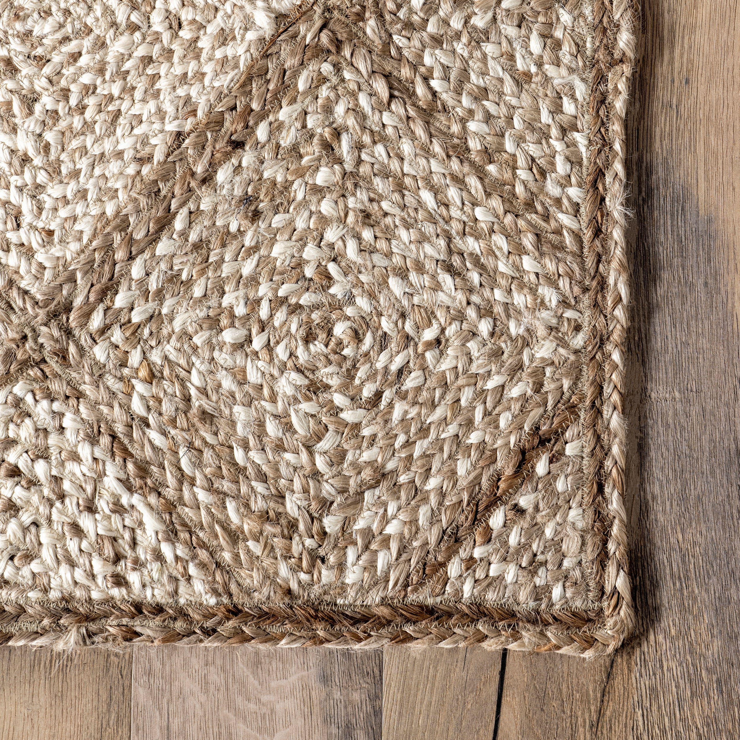 Meja Moroccan Lattice Jute Area Rug - Image 5