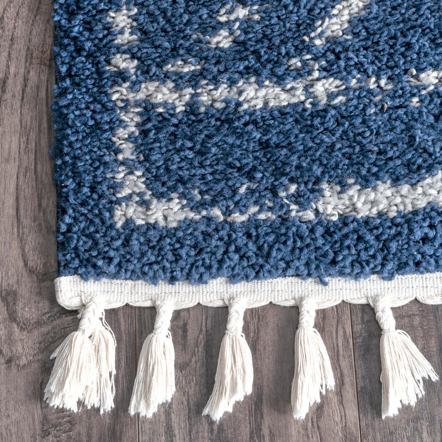 Mackie Moroccan Diamond Tassel Area Rug - Image 23