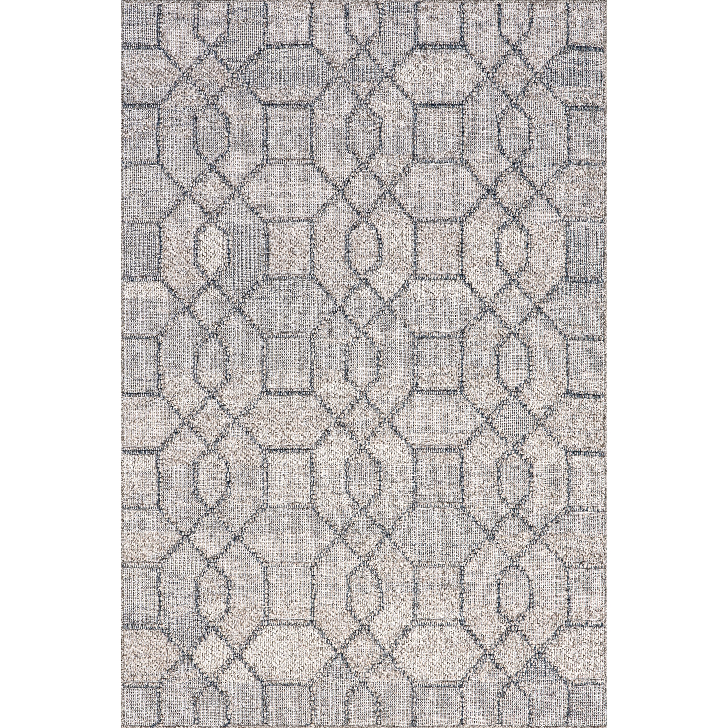 Sandee High-Low Chain Links Indoor/Outdoor Area Rug