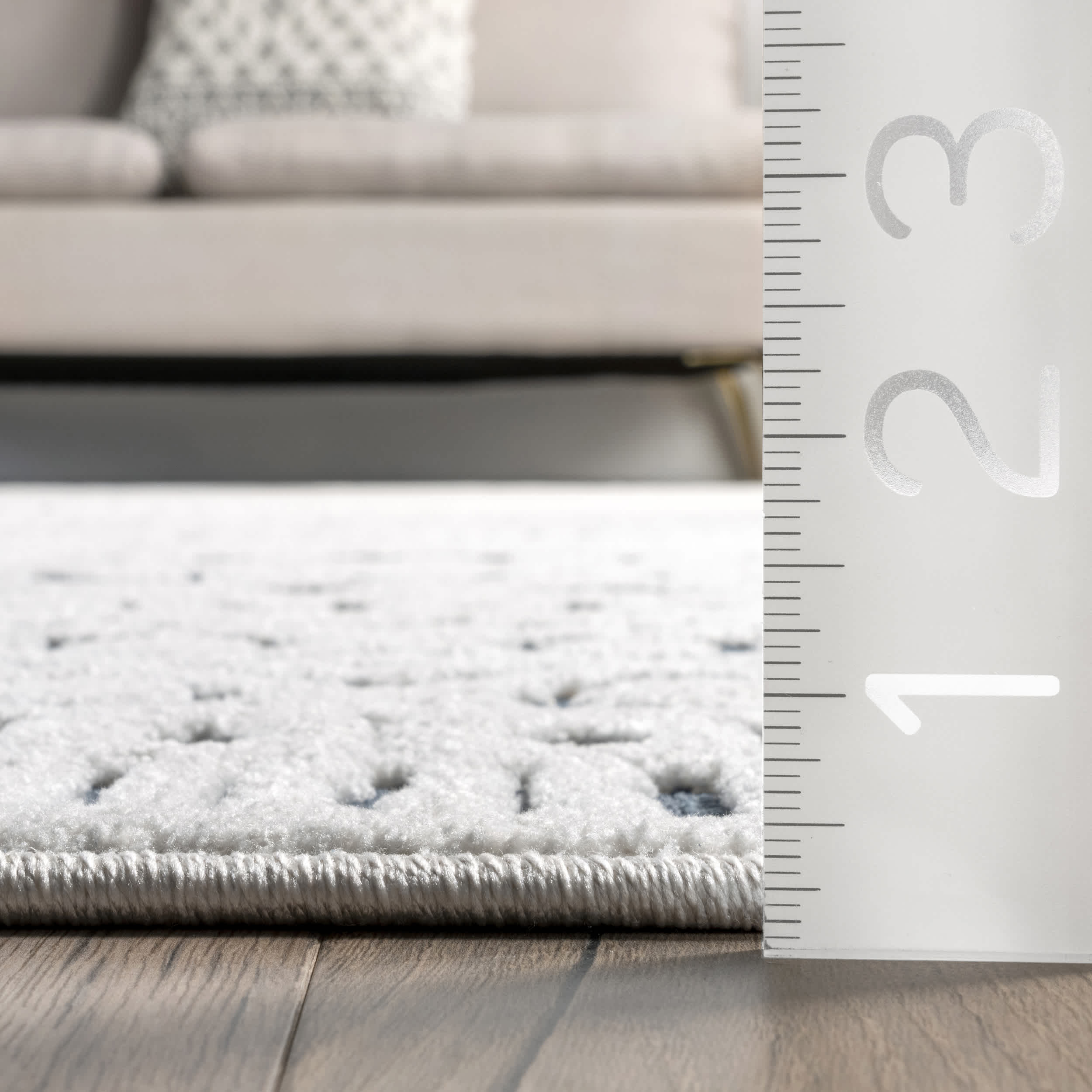 Tina Textured Geometric Banded Area Rug - Image 12