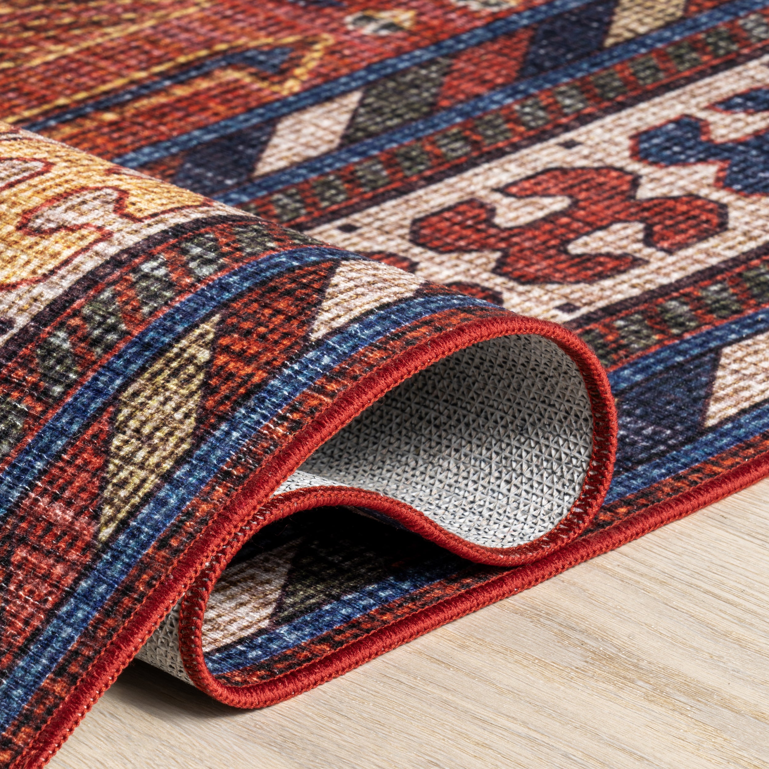 Damaris Splashguard Medallion Machine Washable Area Rug - Image 4