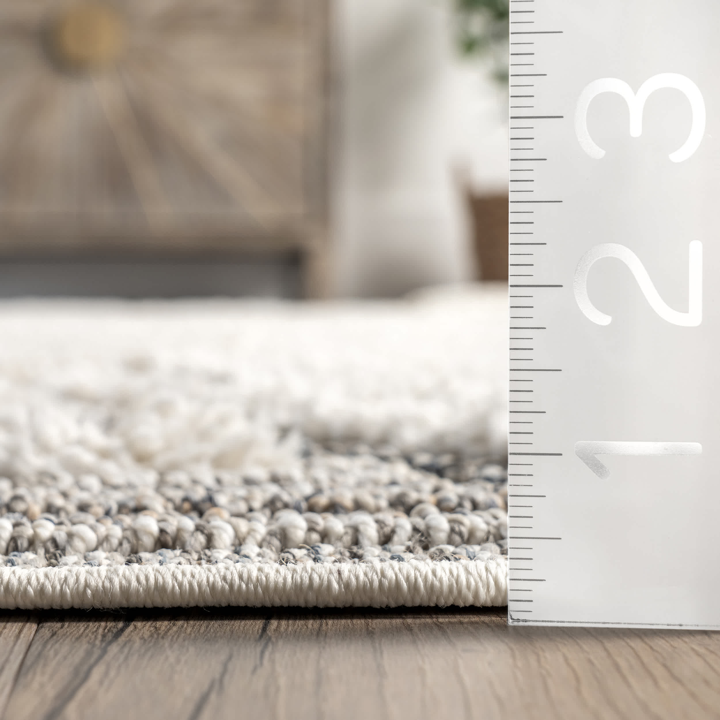 Rebecca High Low Textured Shaggy Area Rug - Image 3