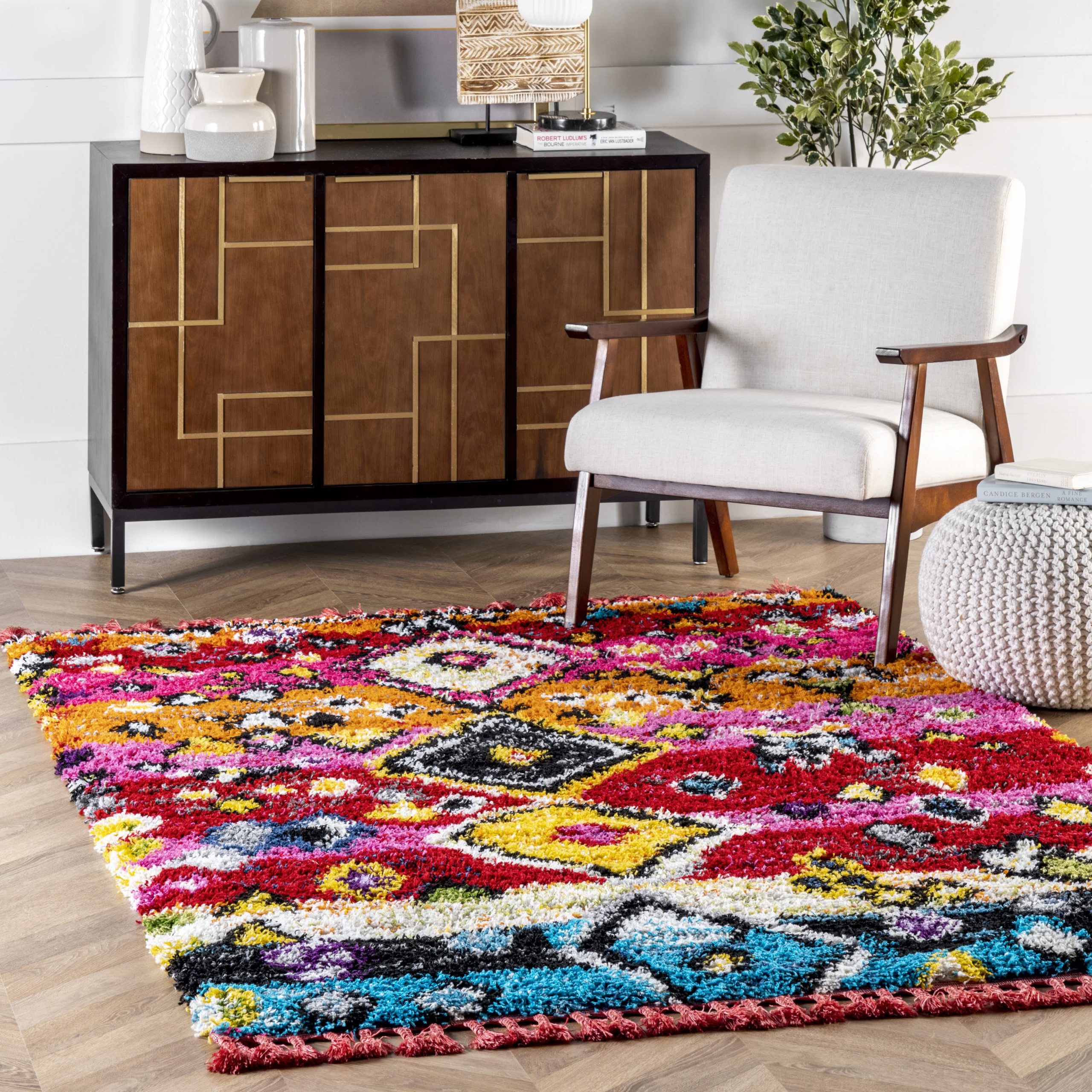 Alane Moroccan Tassel Shaggy - Image 2