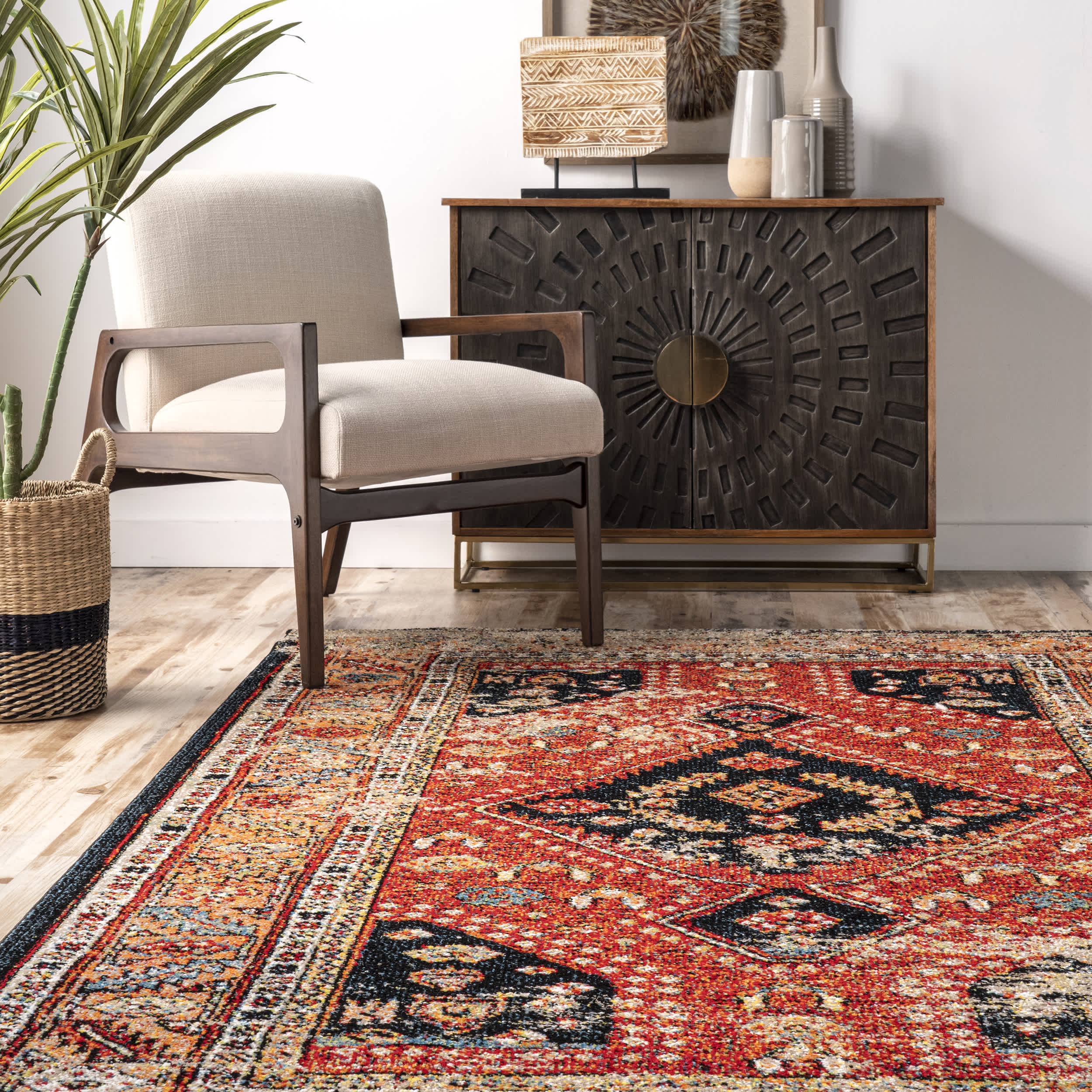 Indoor/Outdoor Transitional Floral Jane Area Rug - Image 8