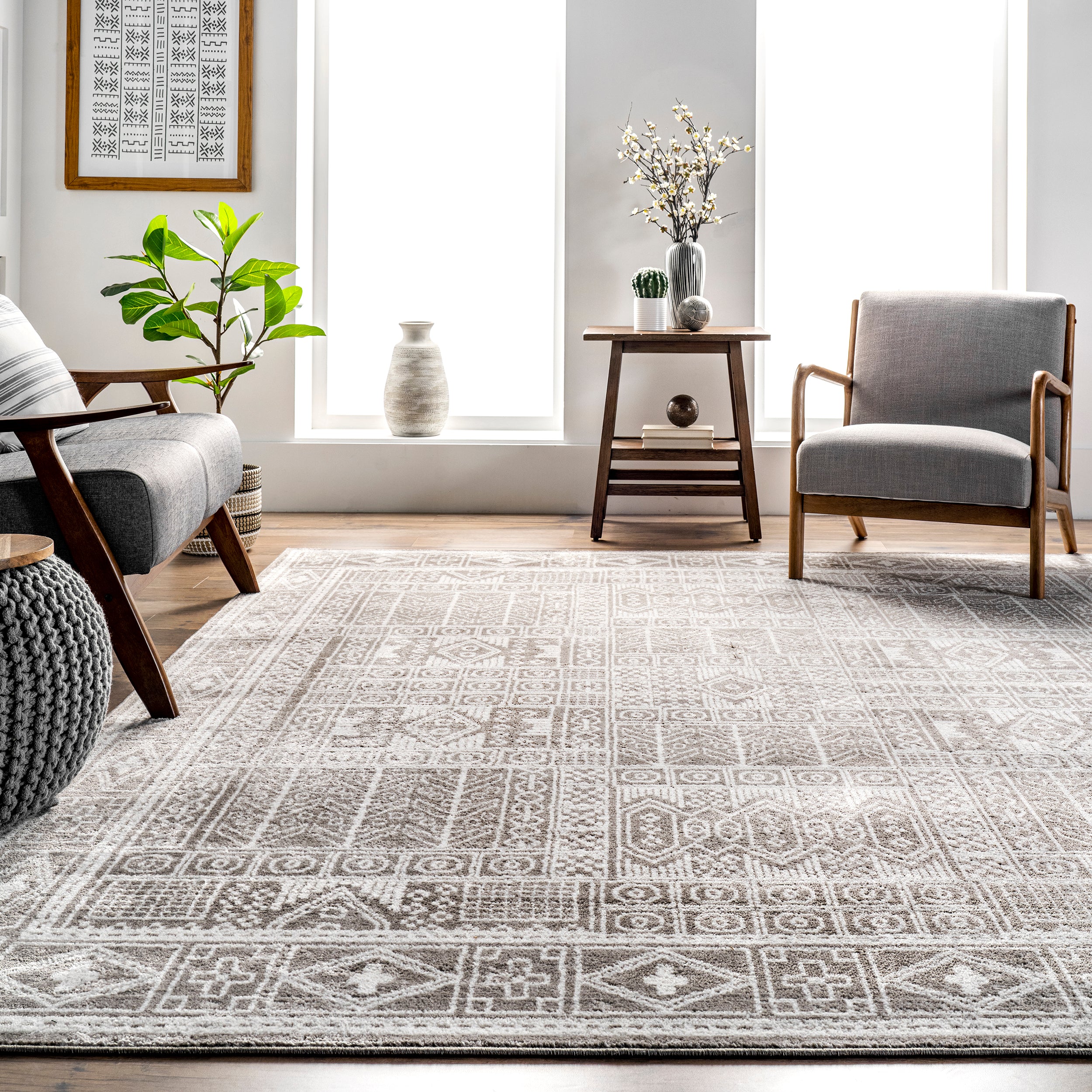 Irene Tribal Panel Area Rug - Image 8