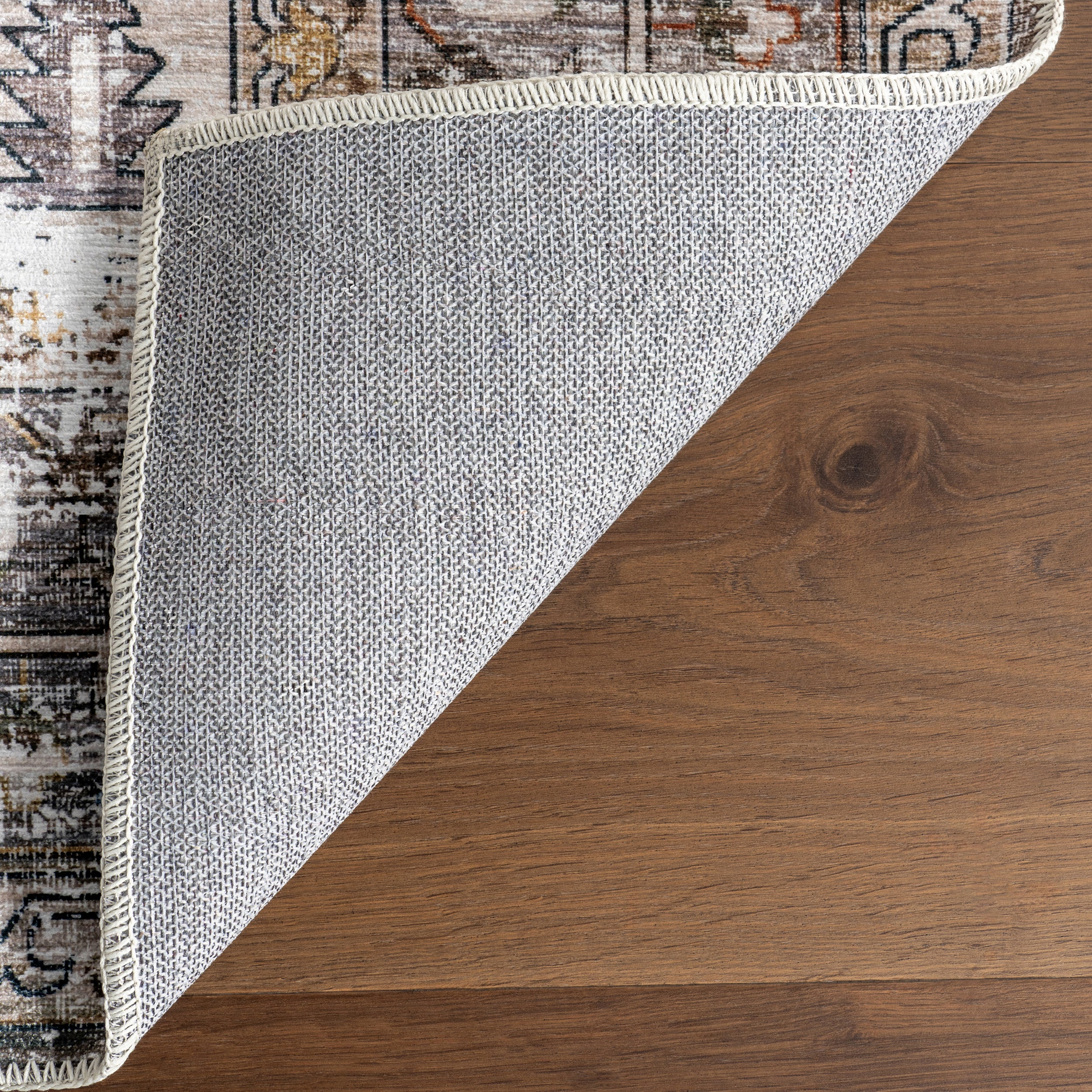 Sia SplashGuard Vintage Southwestern Machine Washable Area Rug - Image 8