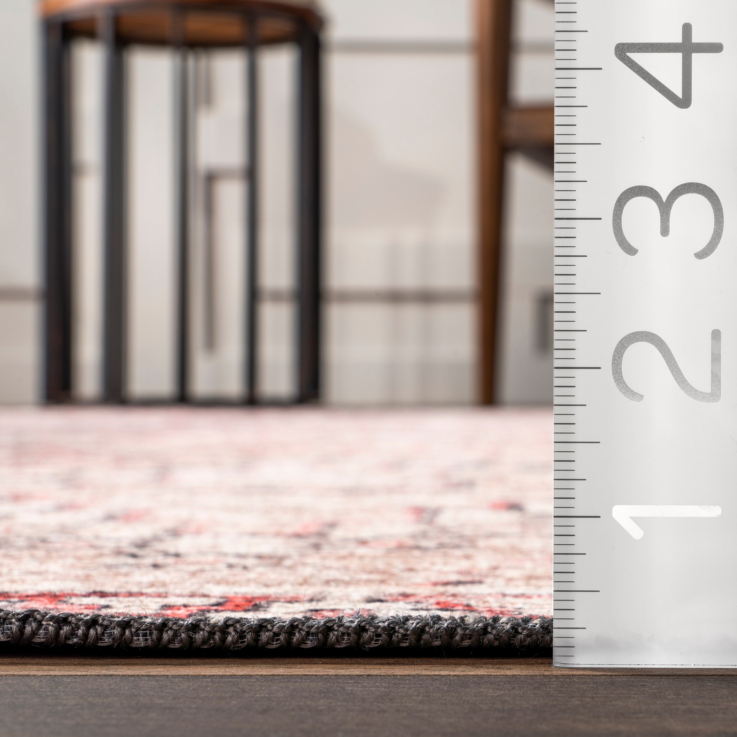 Sharni Diamond Trellis Cotton Area Rug - Image 3
