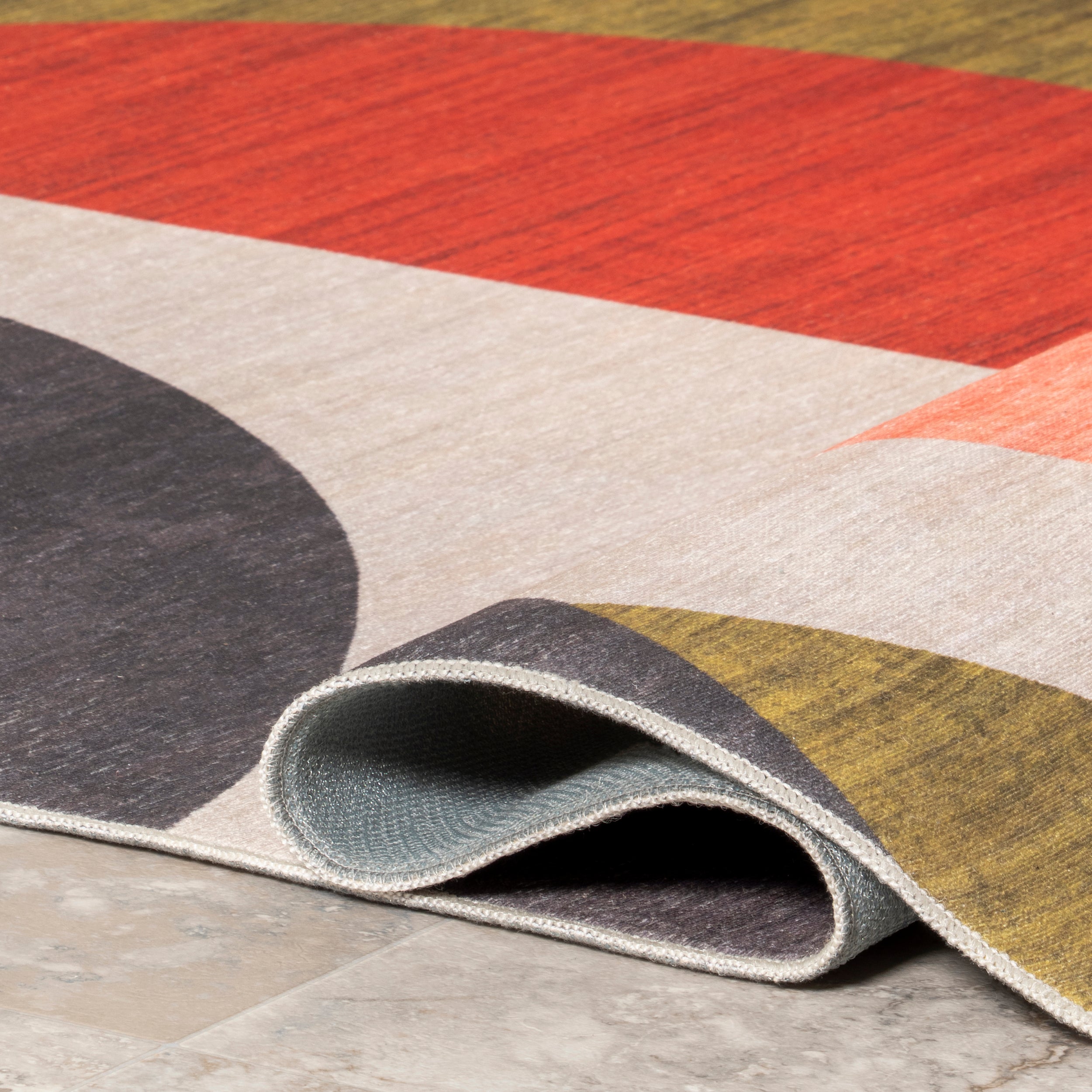 Lizzy Modern Machine Washable Indoor/Outdoor Area Rug - Image 4