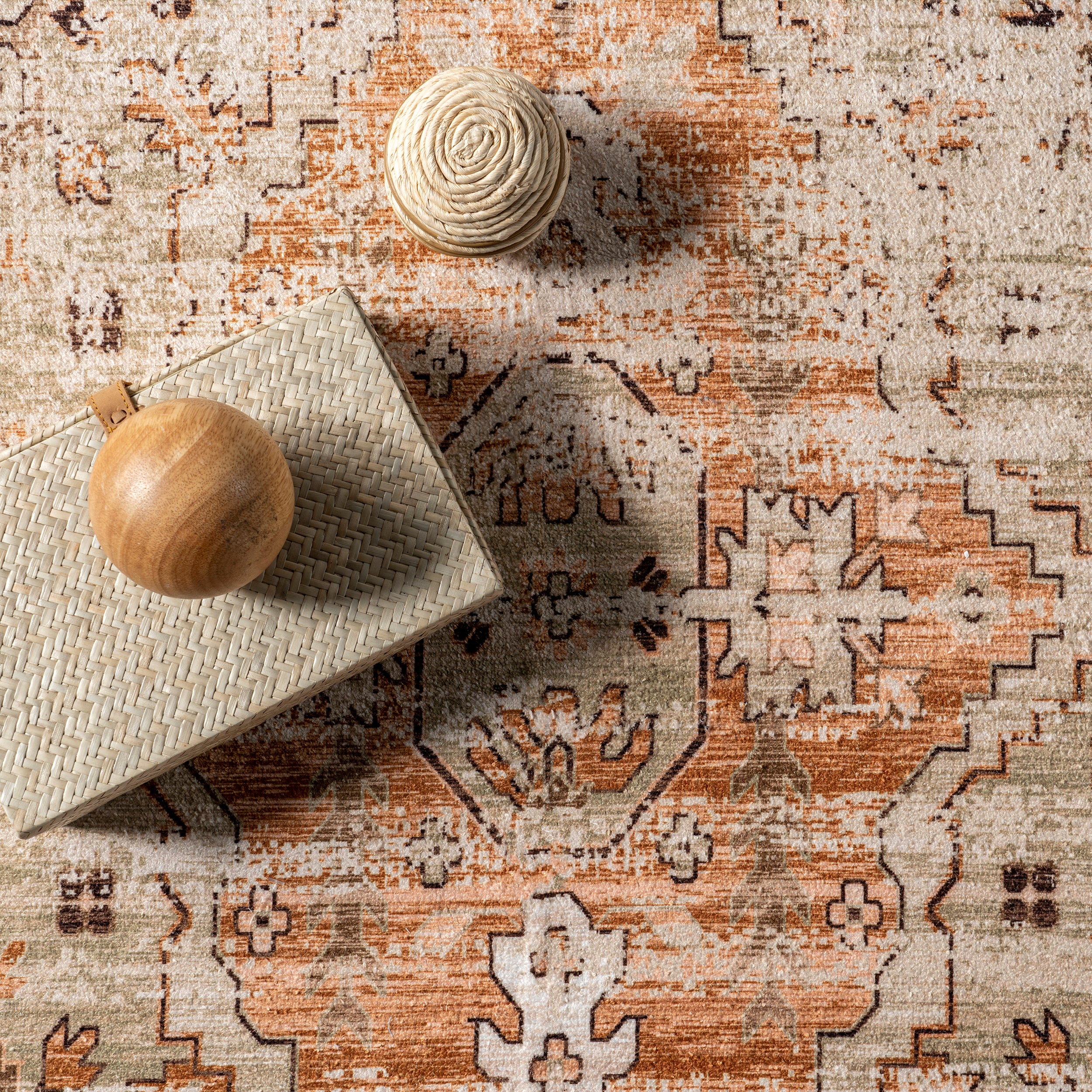 Aada Persian Machine Washable Area Rug - Image 6