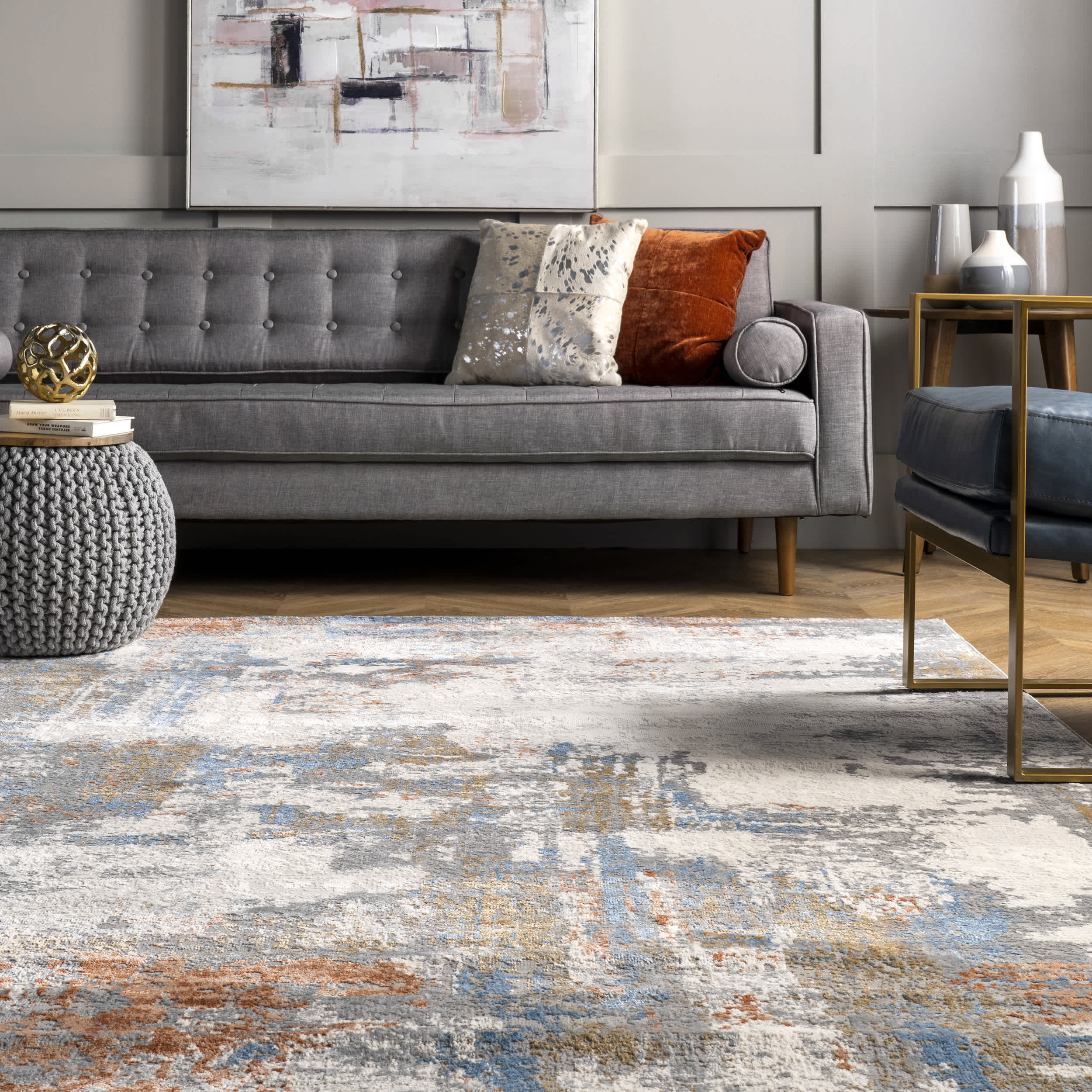 Cleo Modern Abstract Area Rug - Image 8