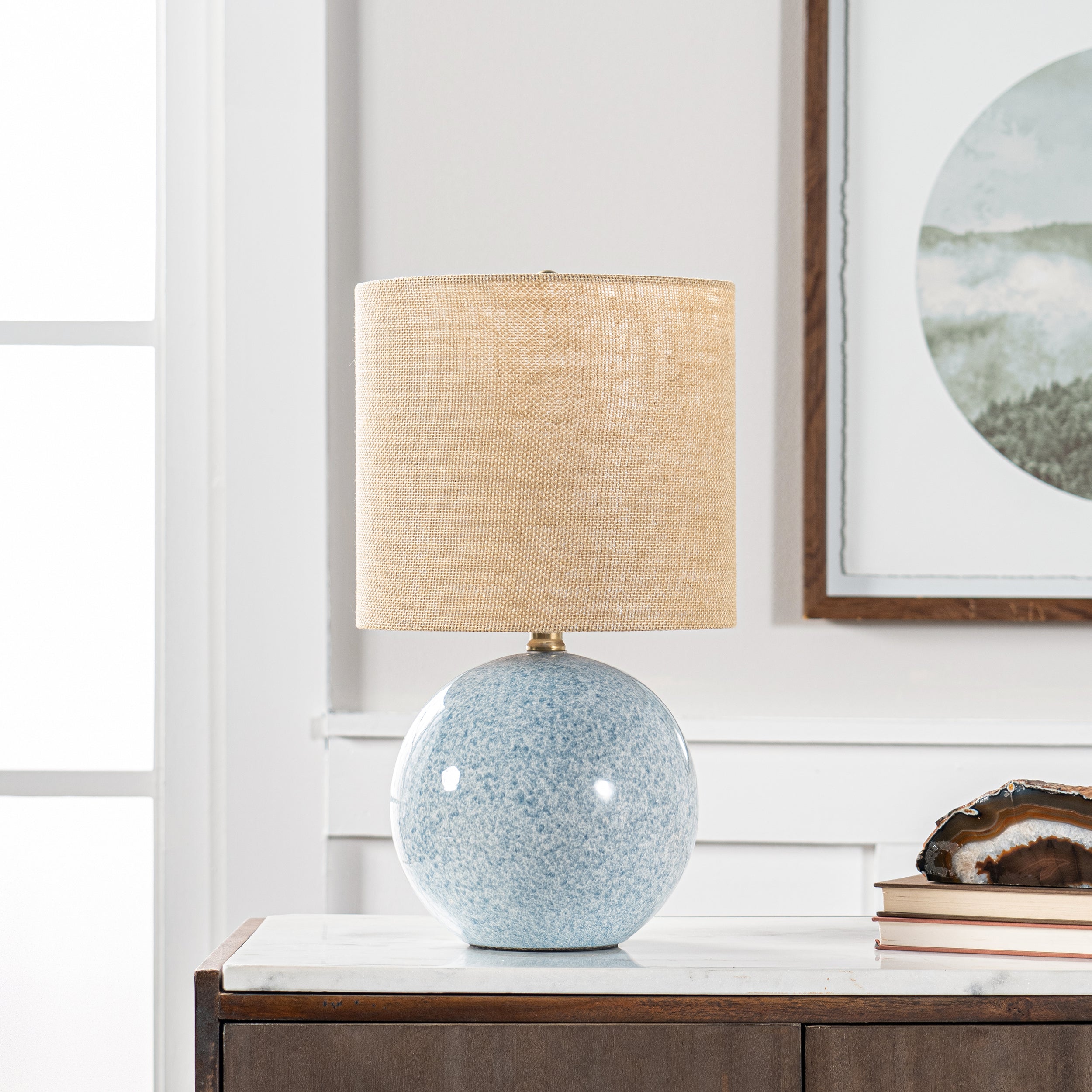 18-inch Coastal Ceramic Table Lamp - Image 3