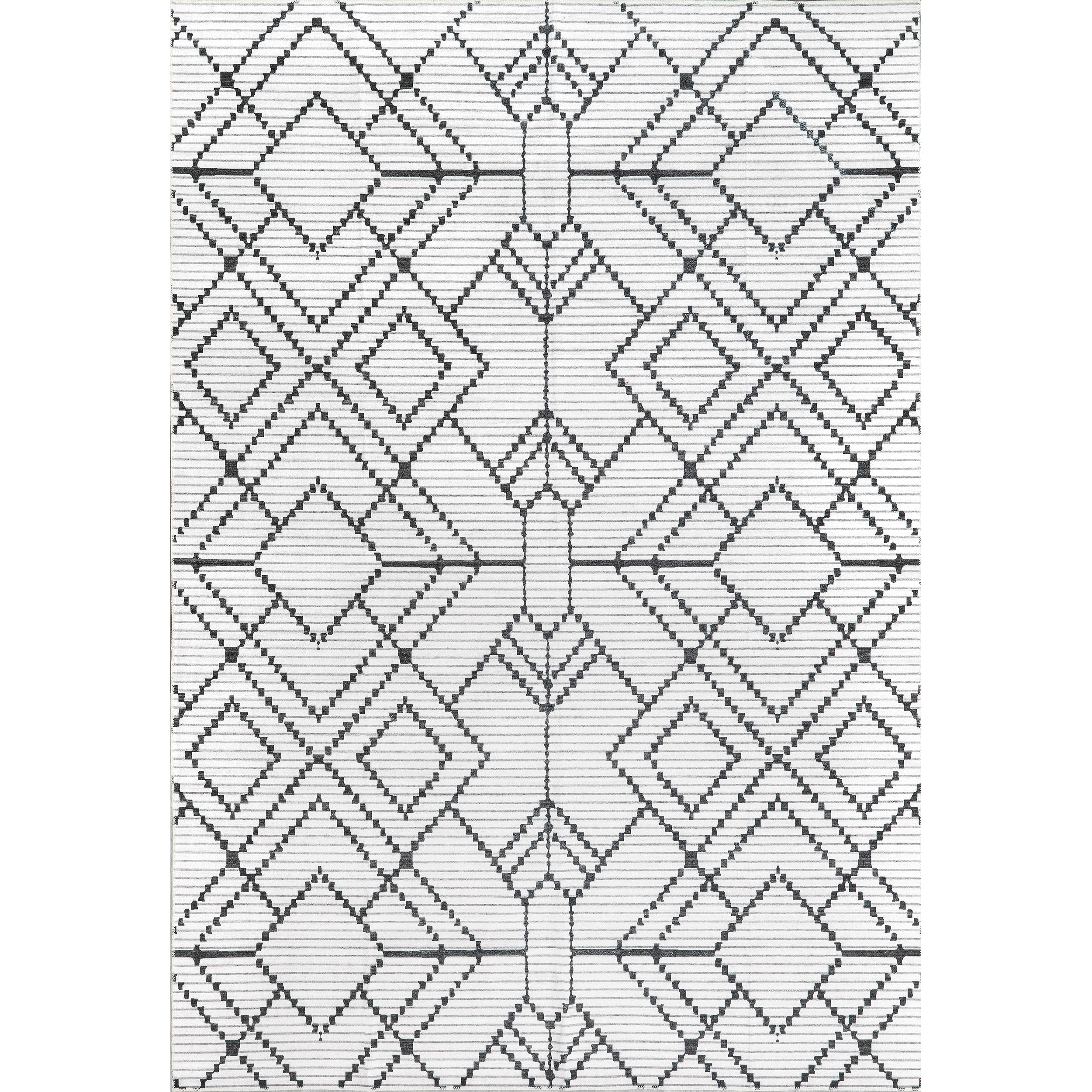 Echo Multi Diamond Machine Washable Area Rug