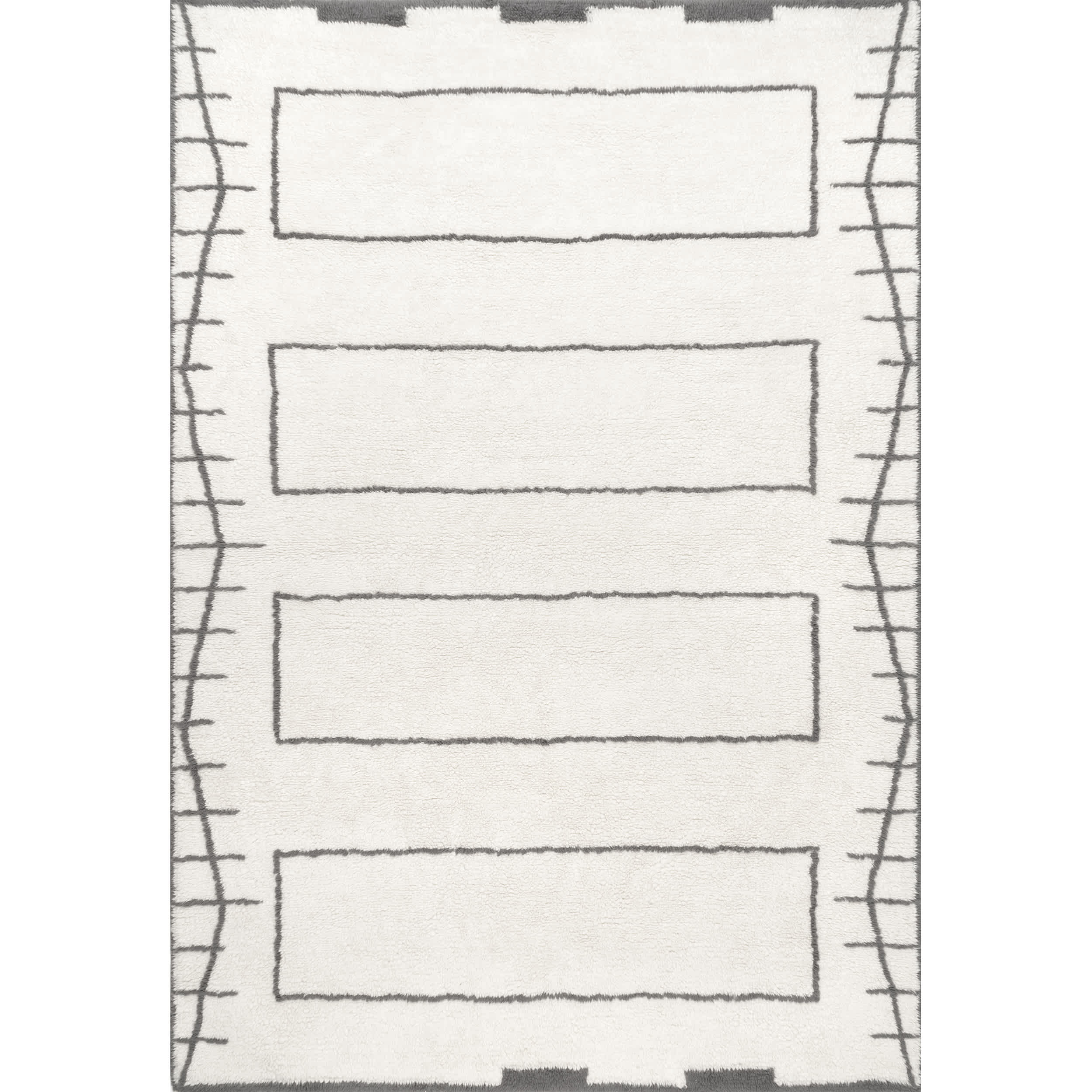 Isabella Machine Washable Wool Contemporary Geometric Area Rug