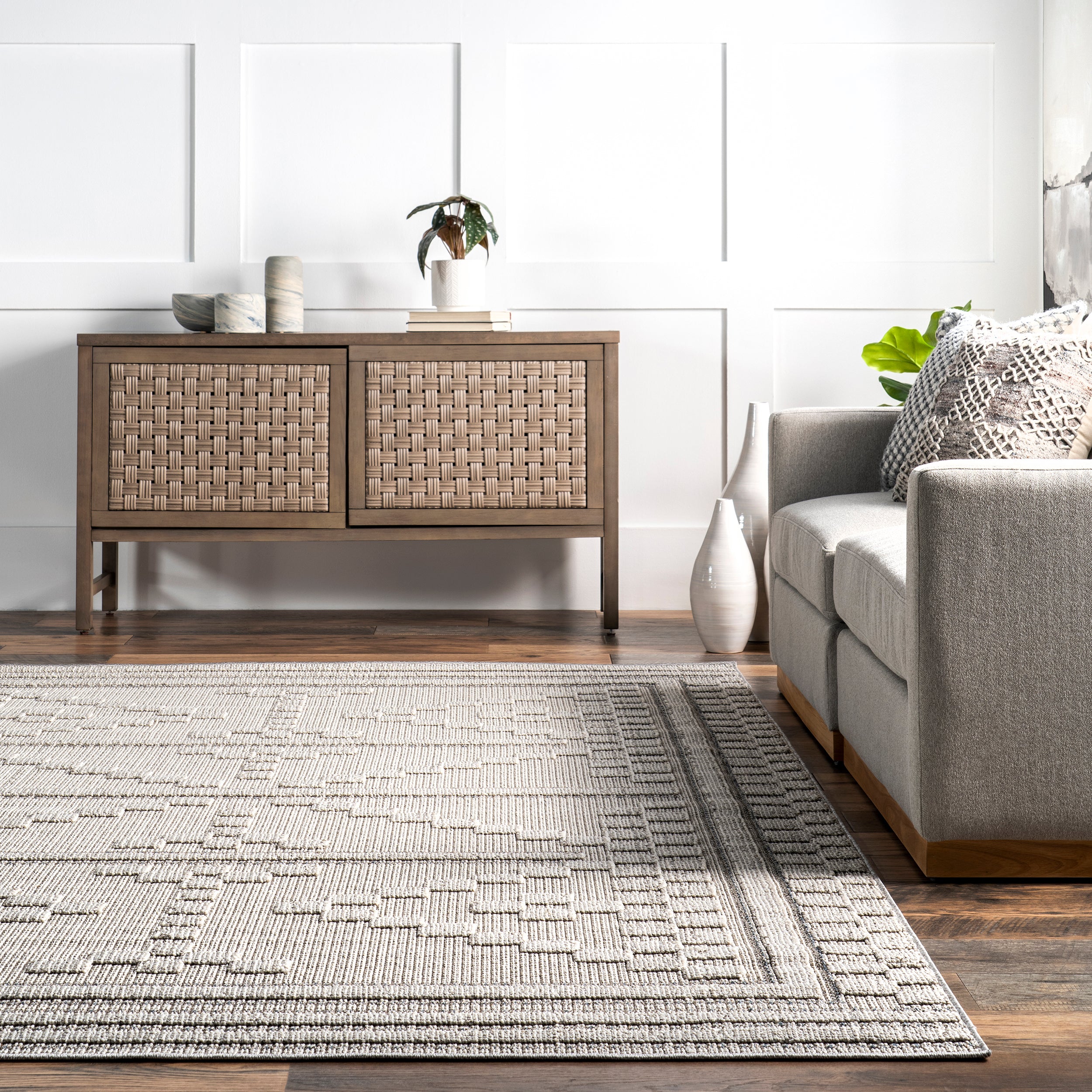 Medora Textured Contemporary Area Rug - Image 8