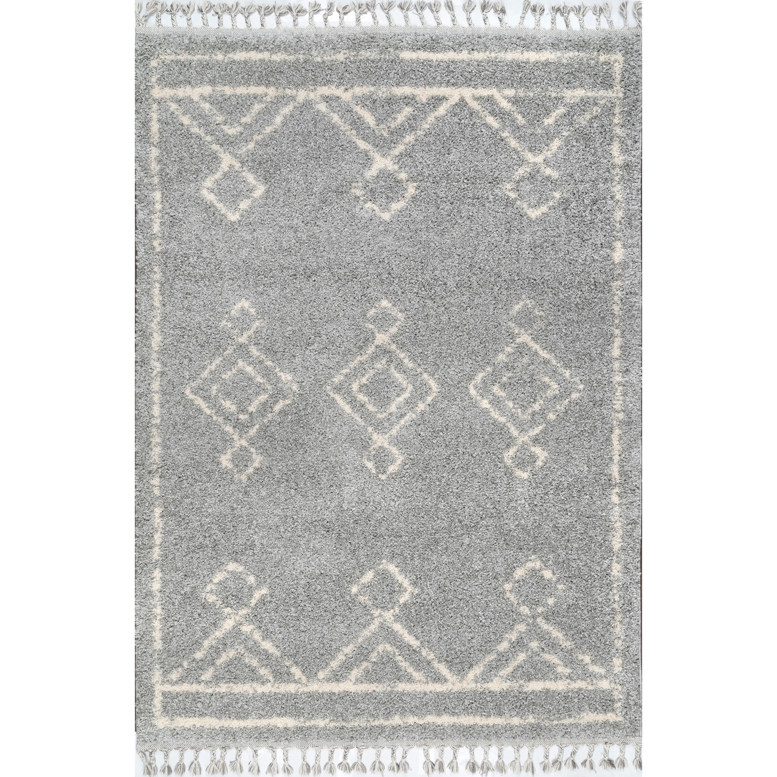 Mackie Moroccan Diamond Tassel Area Rug - Image 12