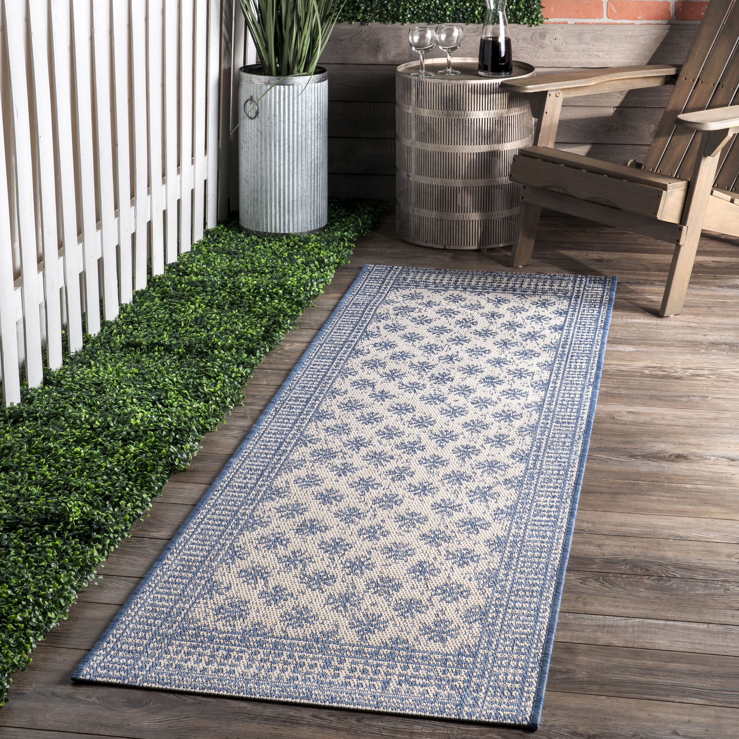 Rana Border Indoor/Outdoor Area Rug - Image 10