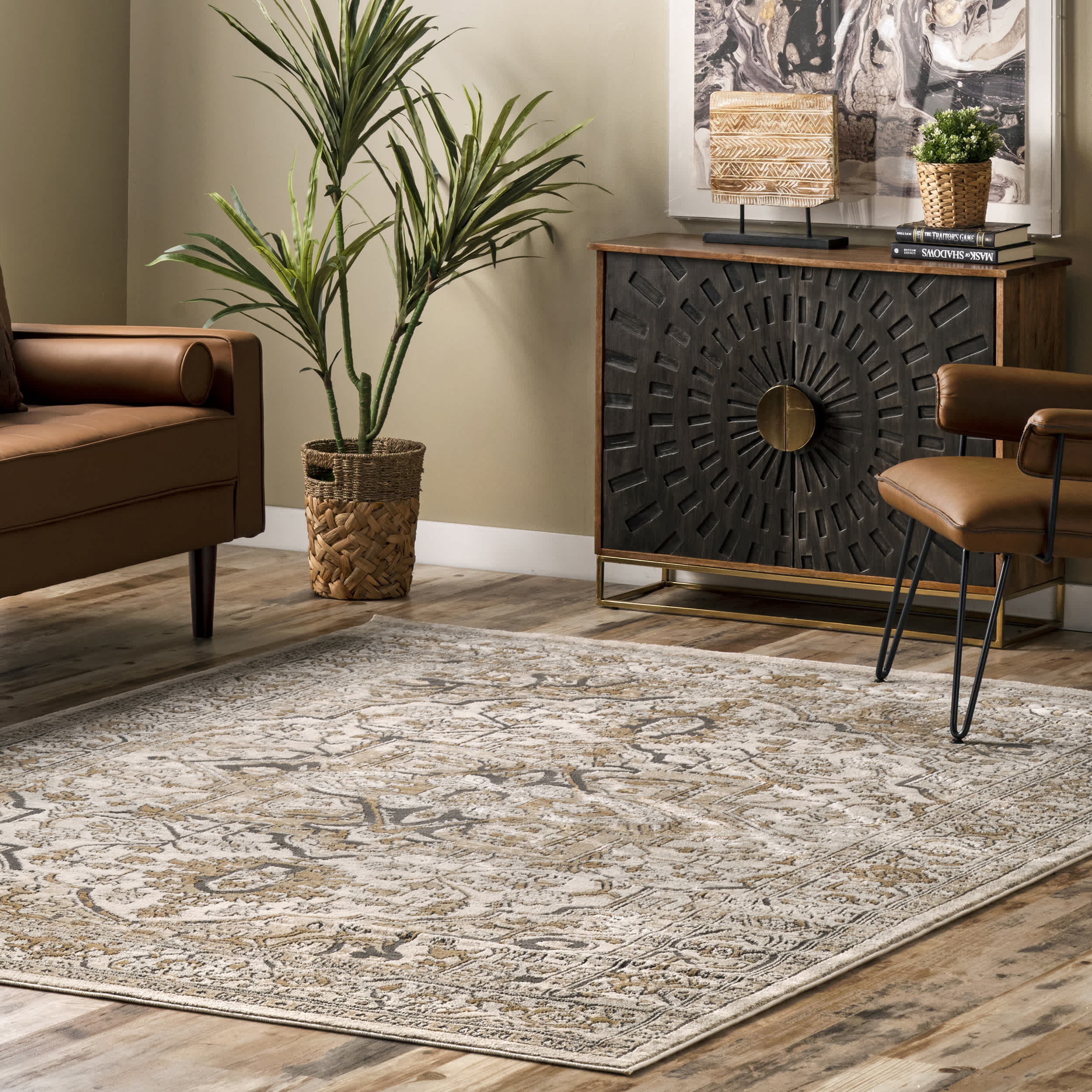 Darcie Traditional Medallion Area Rug - Image 4