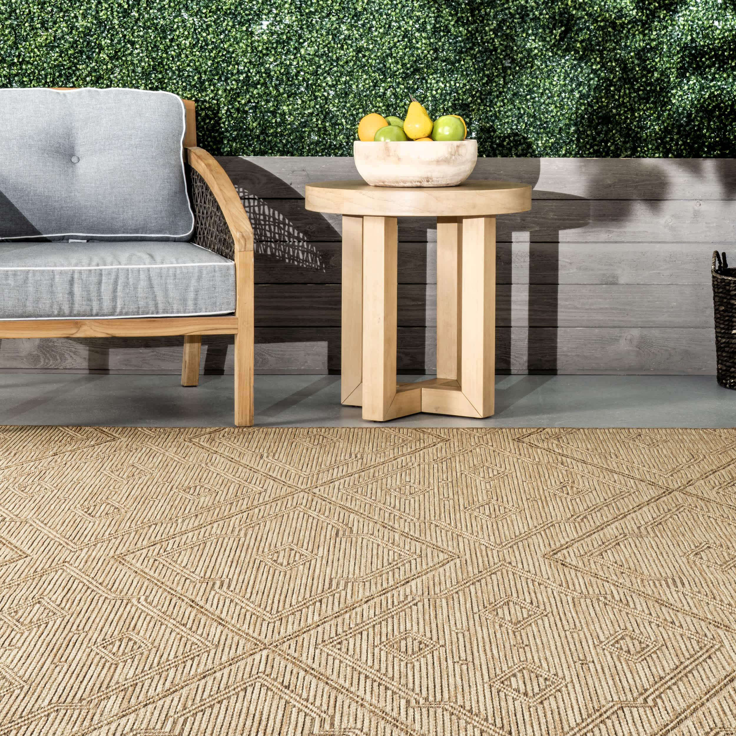 Latia Double Diamond Indoor/Outdoor Area Rug - Image 8