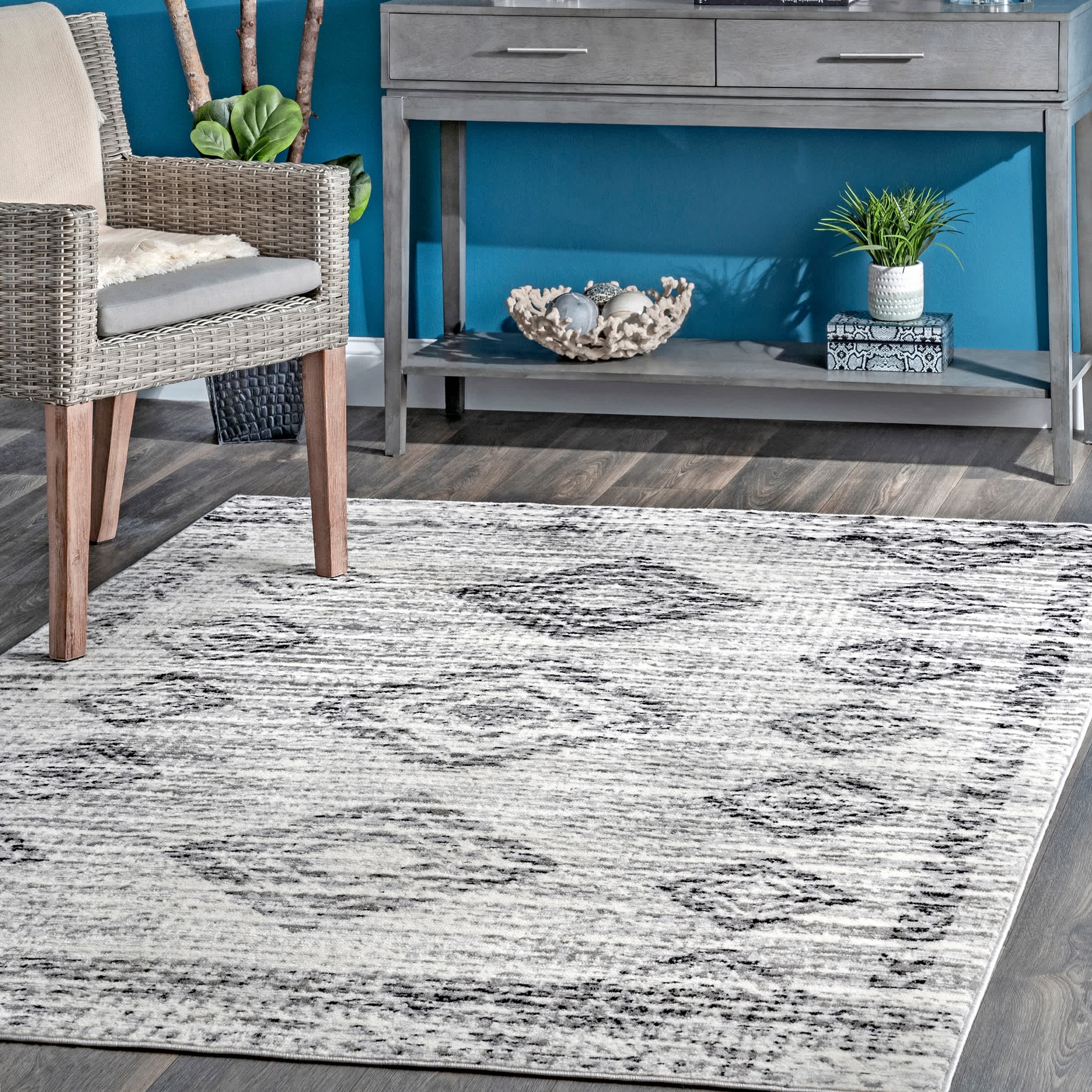 Presley Faded Aztec Area Rug - Image 2