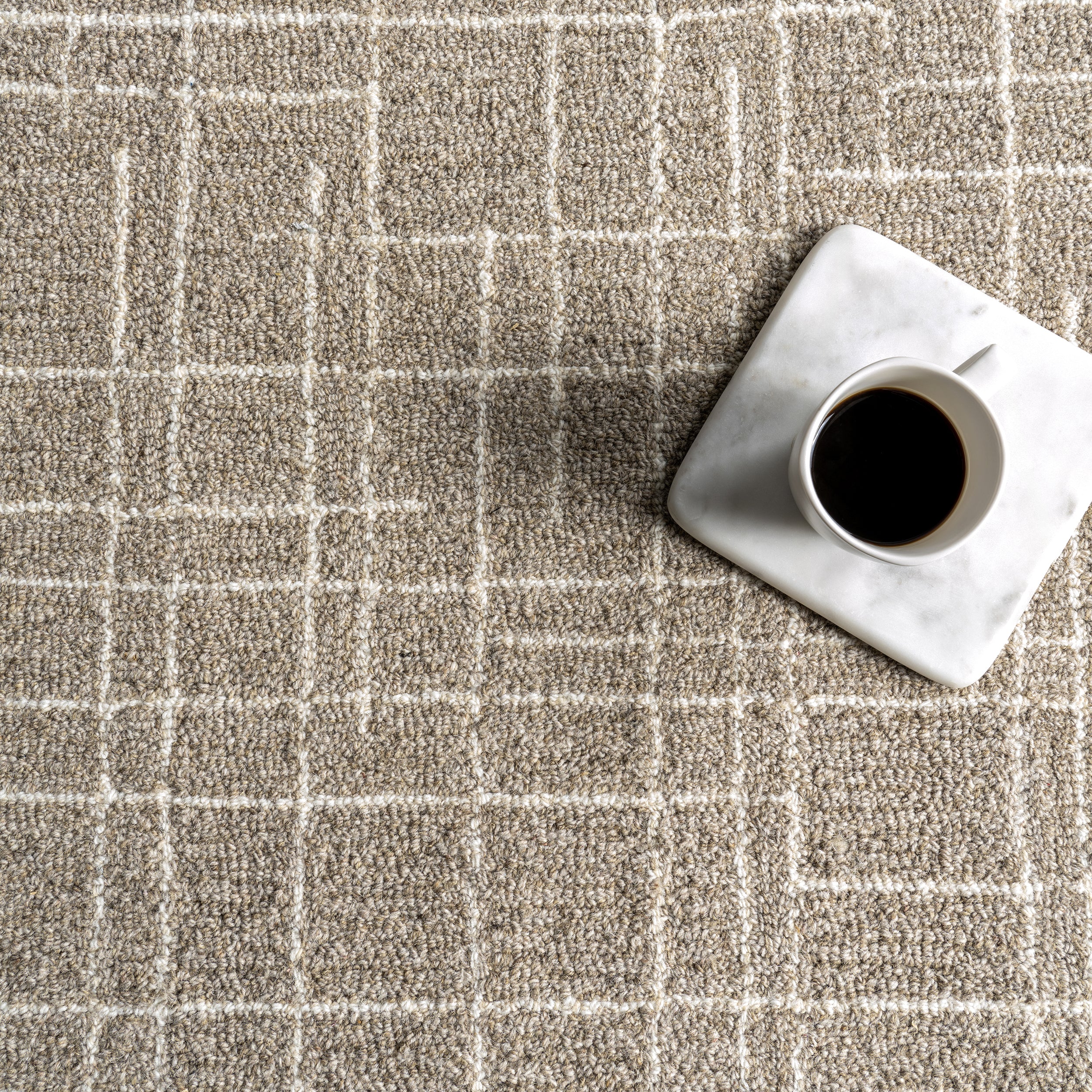 Tiera Checkered Wool Area Rug - Image 7