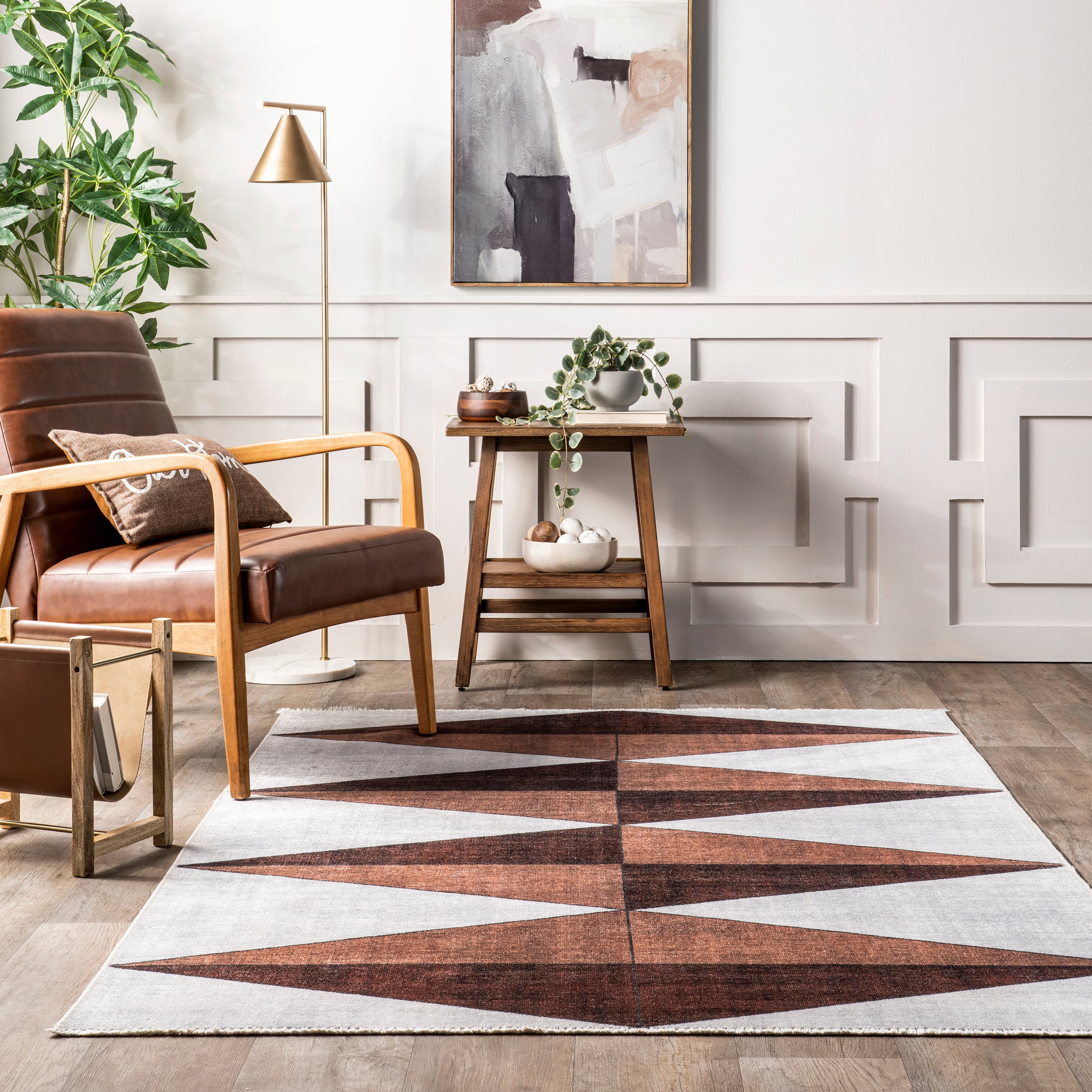 Isolde Diamond Machine Washable Area Rug - Image 8