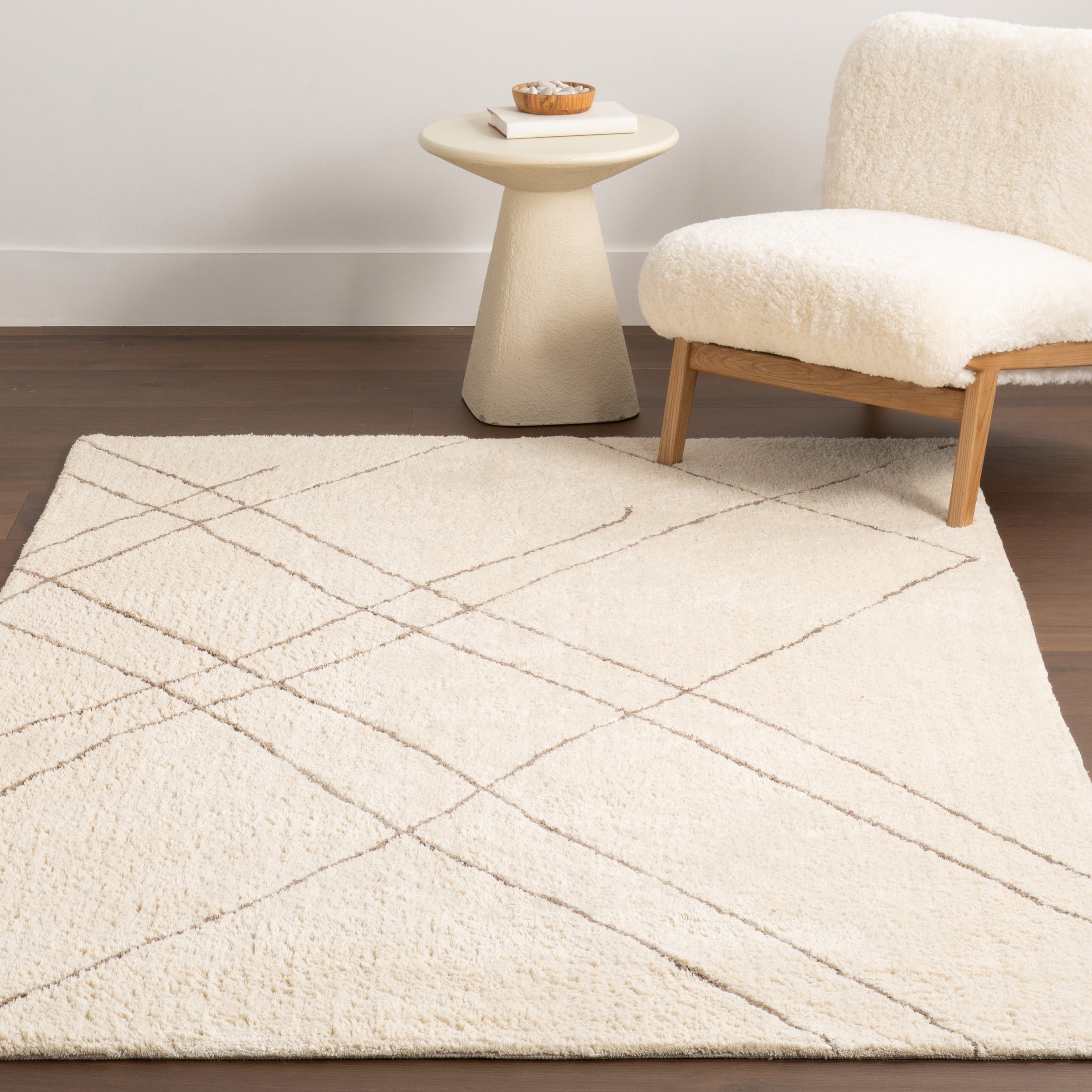 Egeria Modern Abstract Cotton Area Rug - Image 9