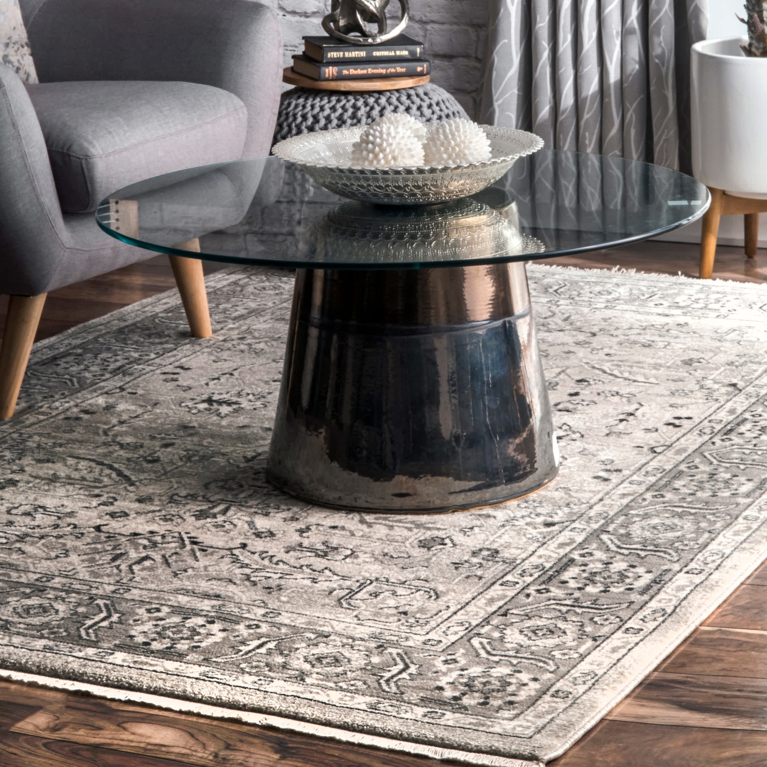 Rachel Vintage Fringe Area Rug - Image 2