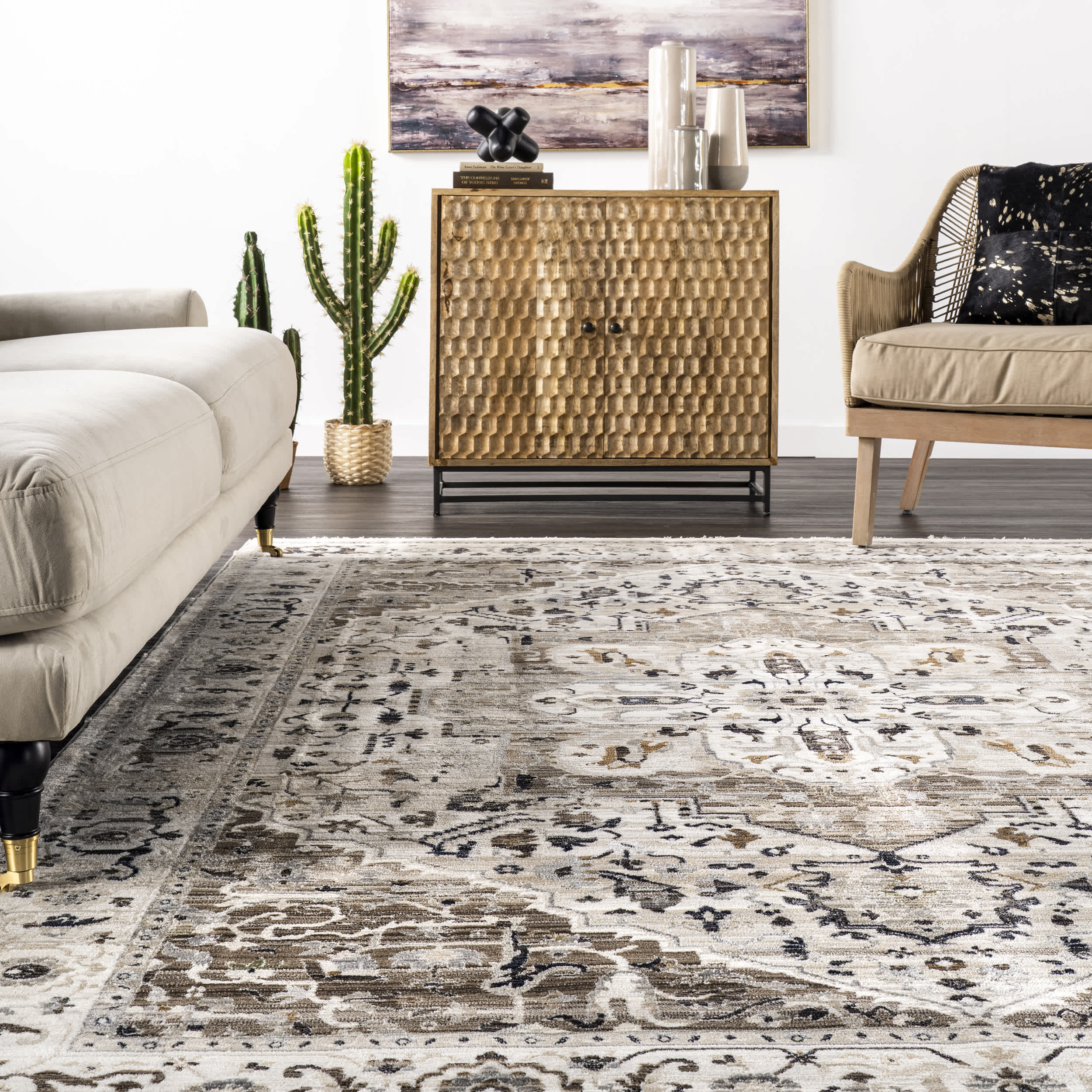 Oliveira Floral Medallion Fringe - Image 18