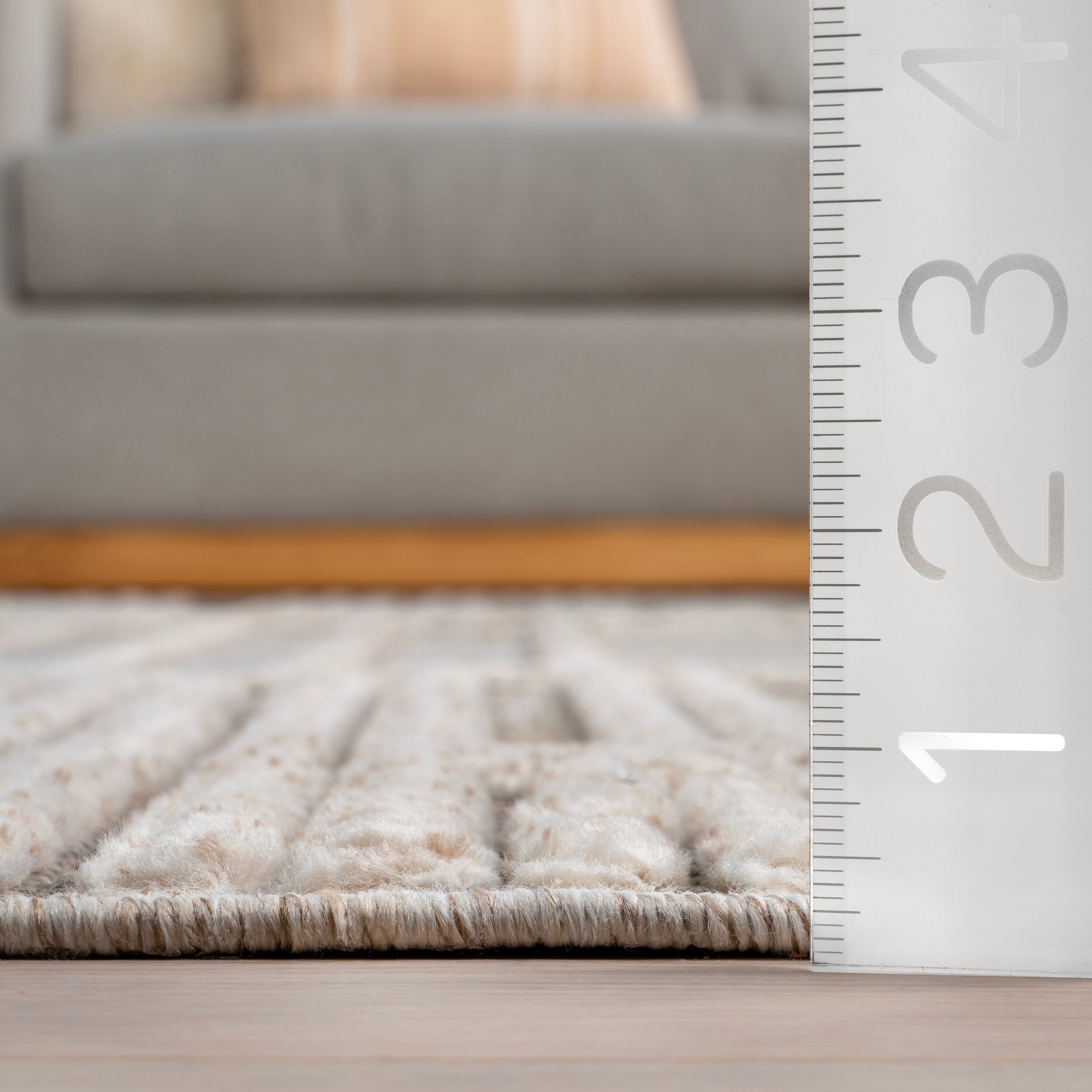 Ismene Modern High-Low Fringe Area Rug - Image 3