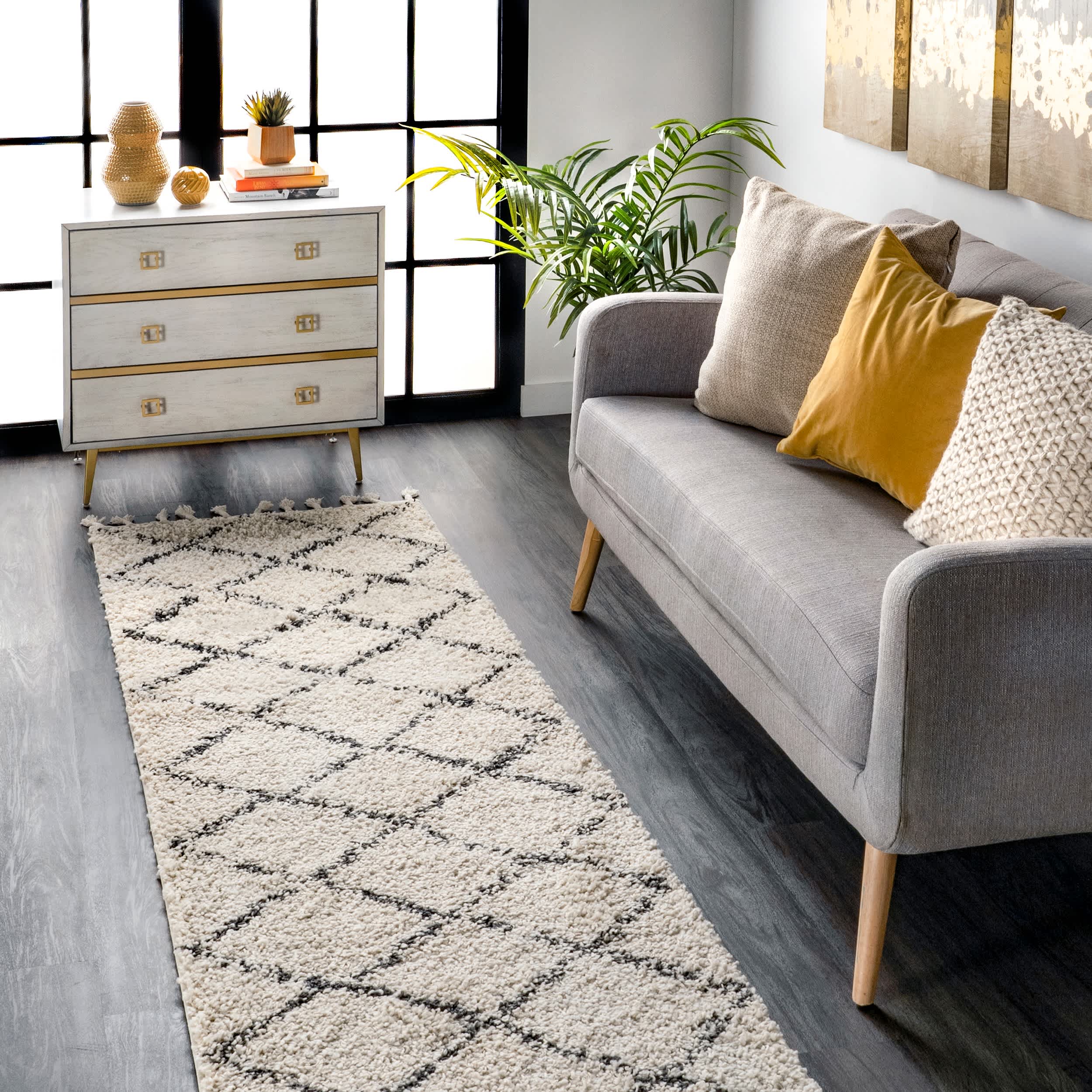 Jessie Moroccan Lattice Tassel Area Rug - Image 11