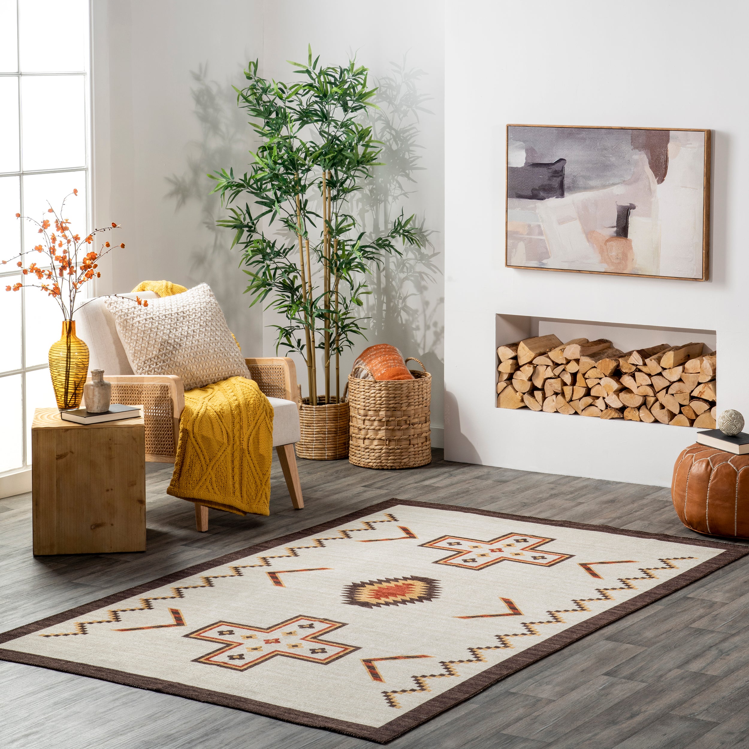 Colbie Tribal Machine Washable Area Rug - Image 11