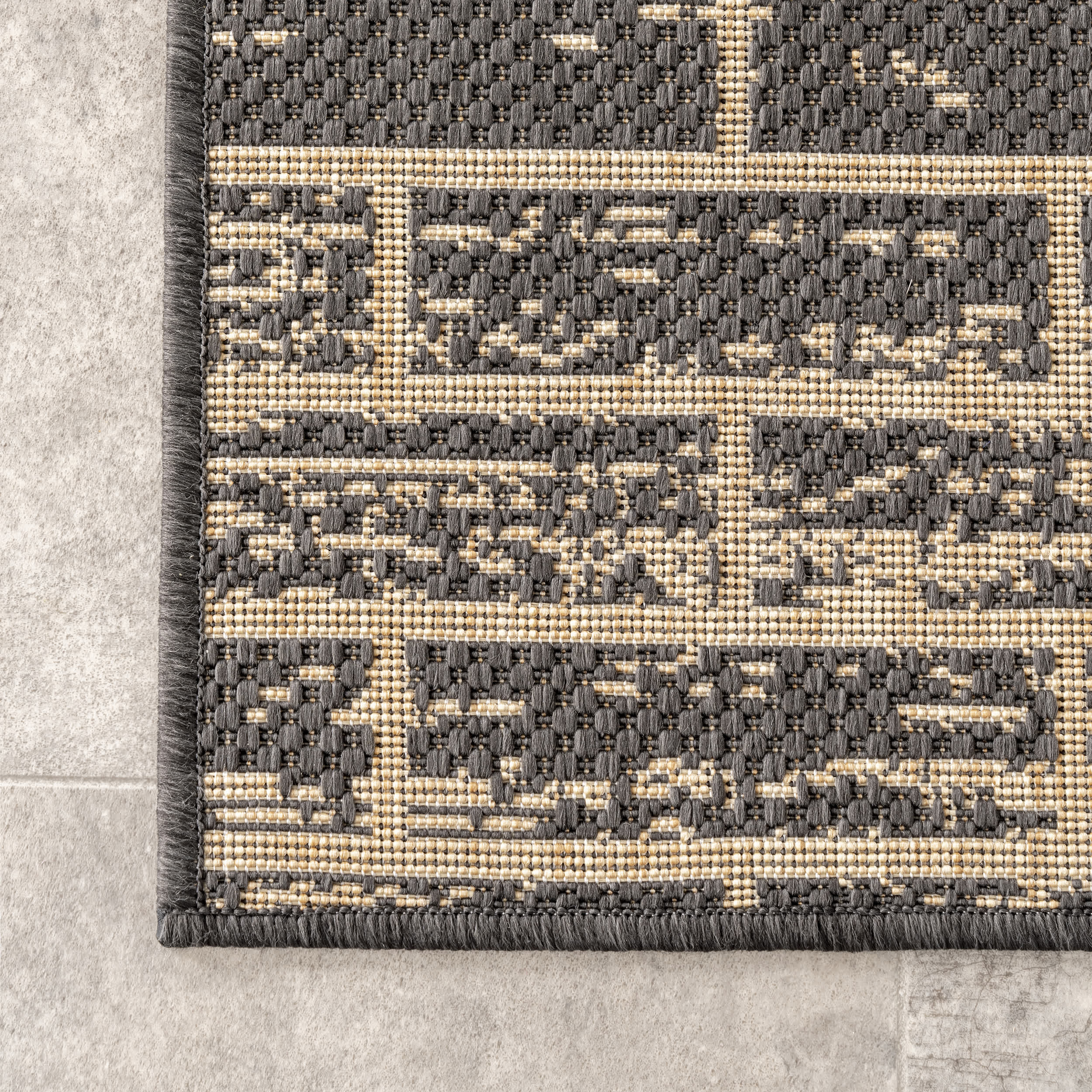Justina Abstract Brick Indoor/Outdoor Area Rug - Image 5