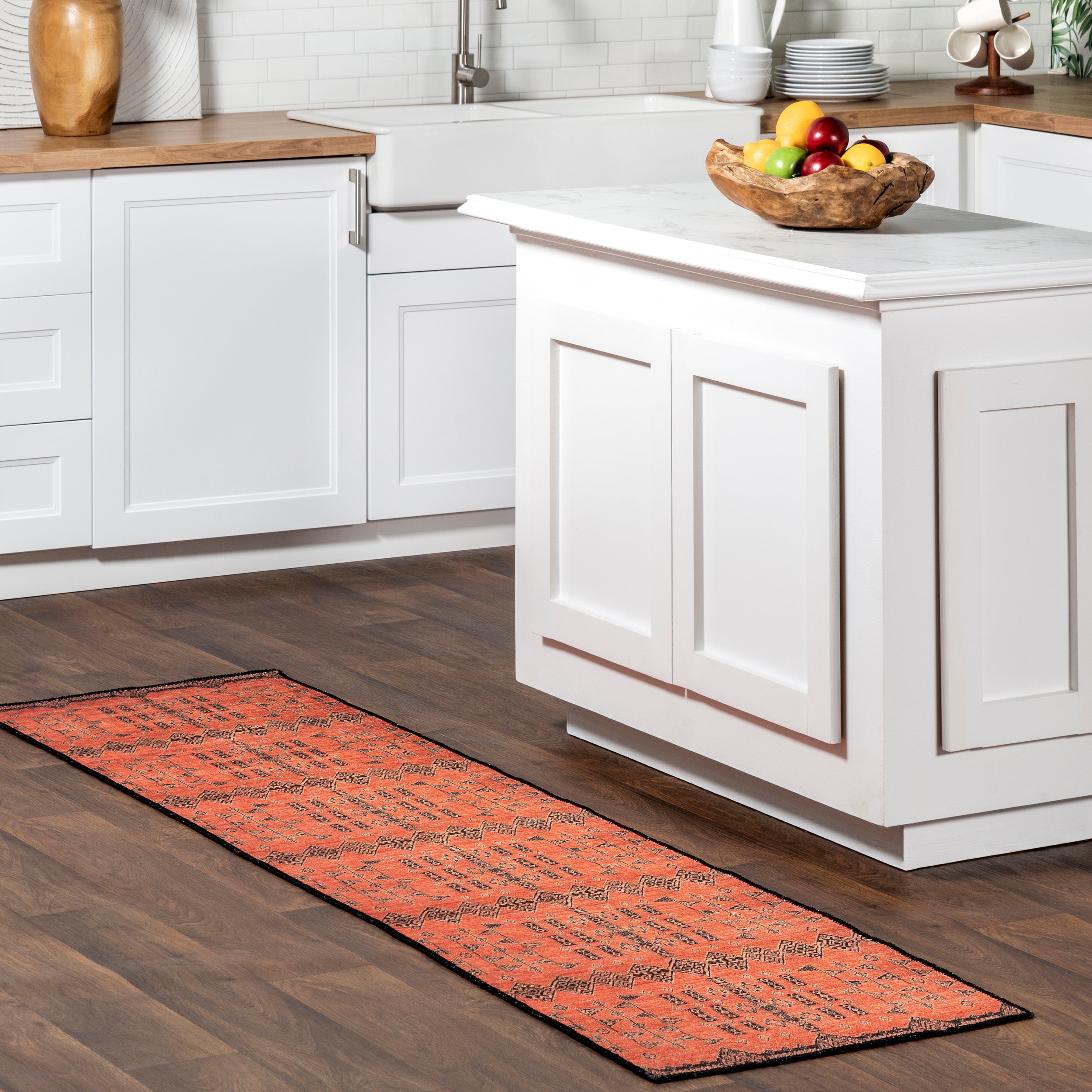 Quincy Cotton-Blend Traditional Area Rug - Image 10