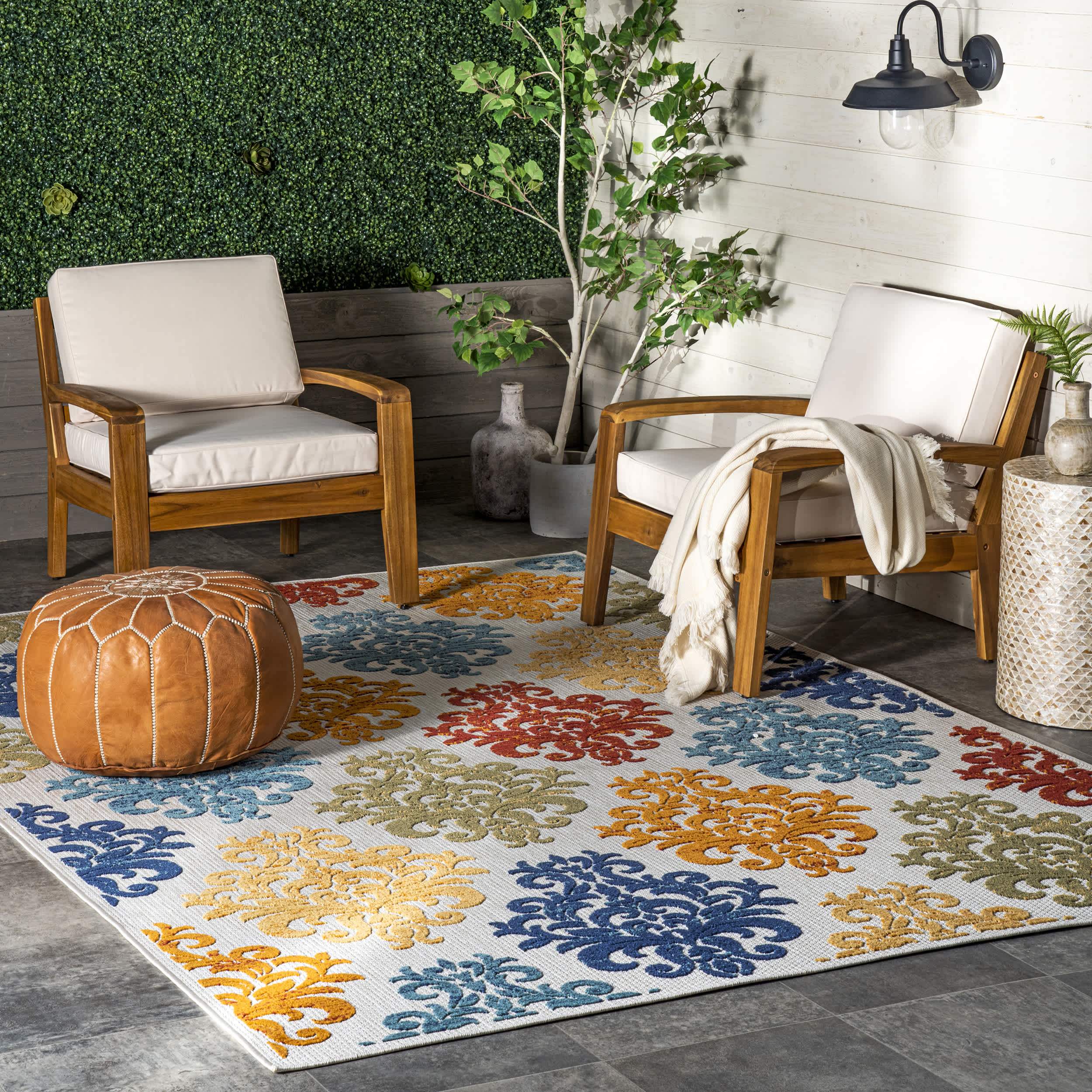 Valeria Textured Indoor/Outdoor Area Rug - Image 2