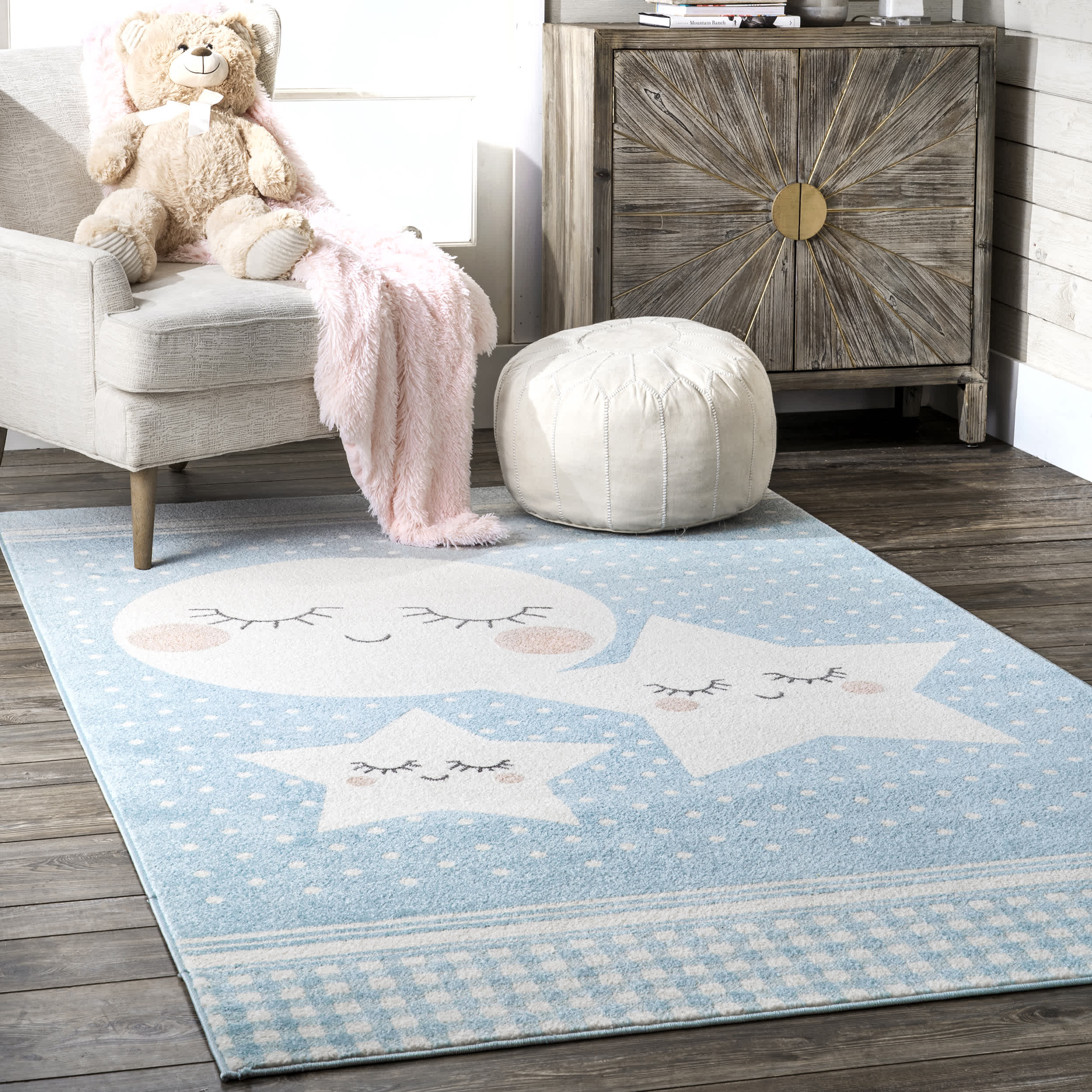 Dream Night Sky Nursery Area Rug - Image 2