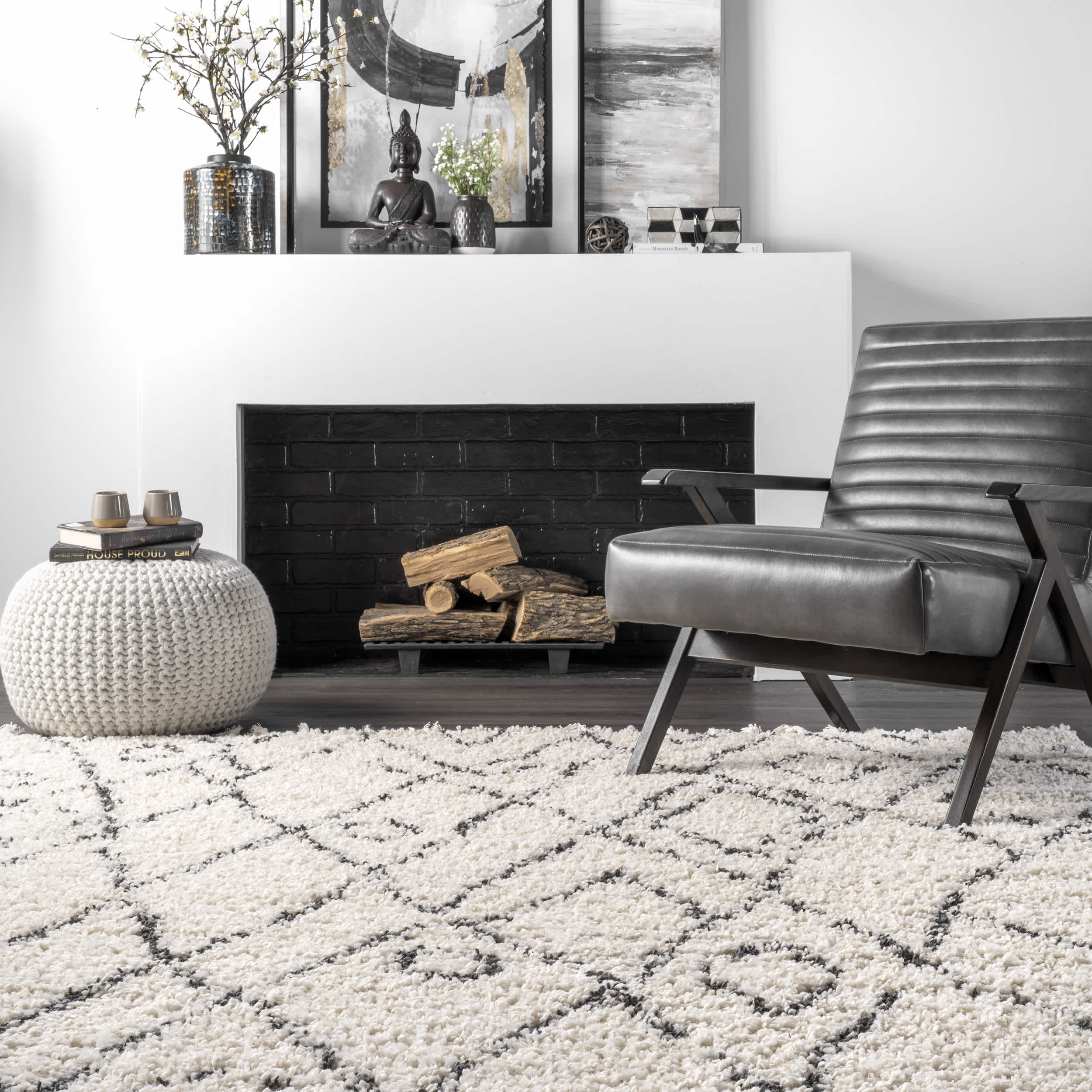Nieves Moroccan Diamond Tassel Area Rug - Image 8