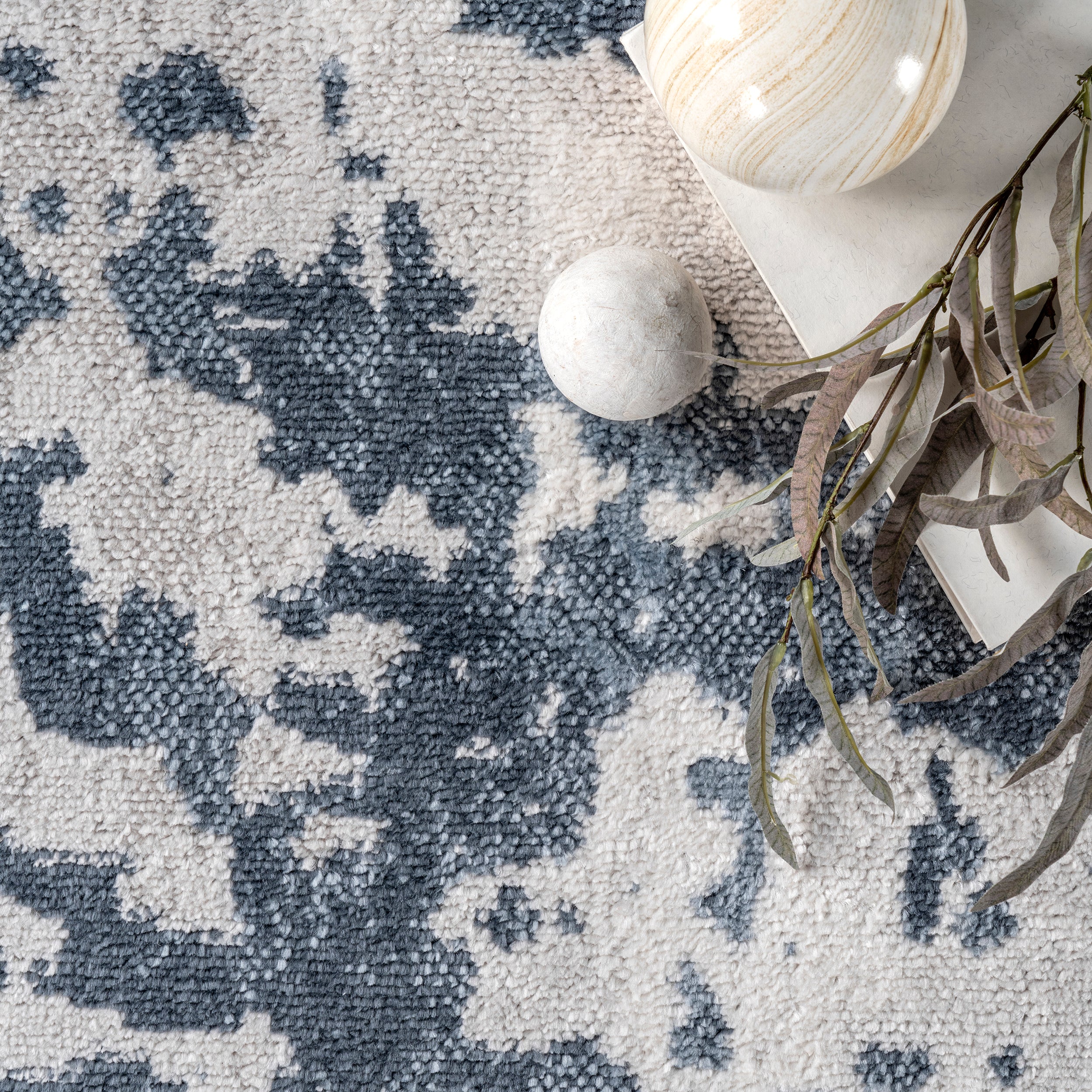 Ginny Contemporary Speckled Abstract Area Rug - Image 6