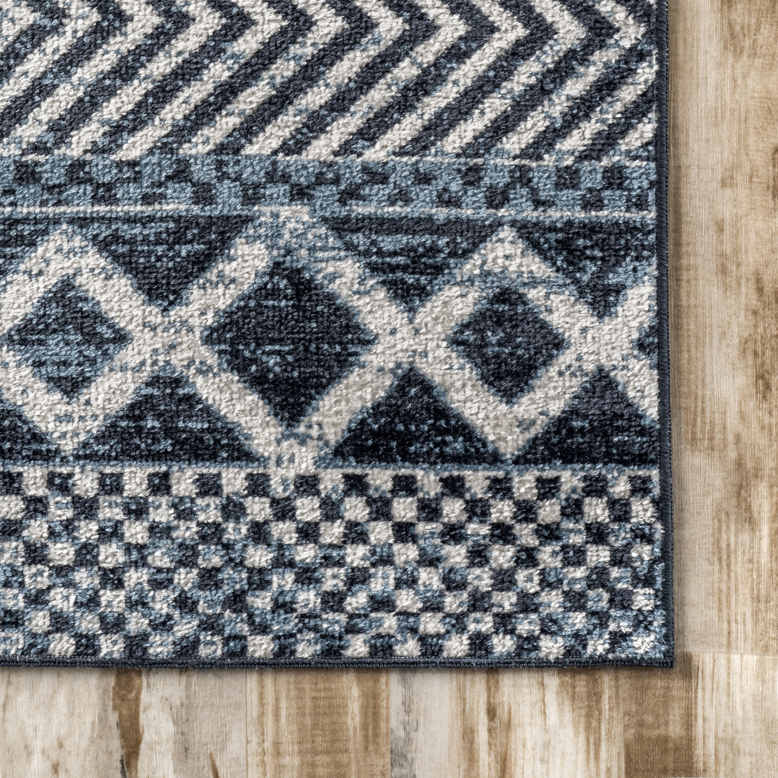 Ginnie Washable Banded Area Rug - Image 5