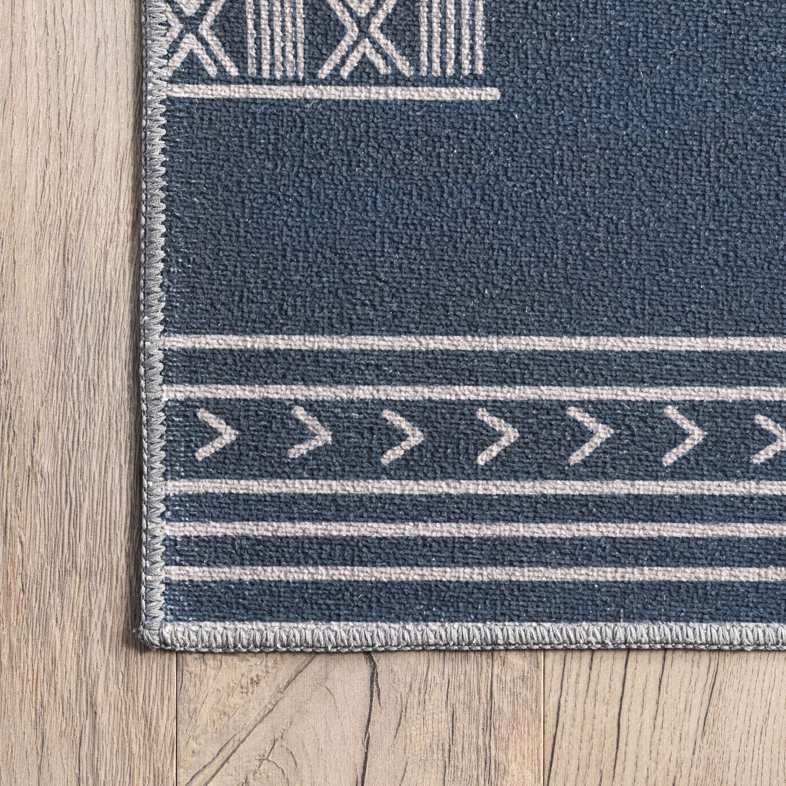 Arina Machine Washable Global Inspired Simplistic Tribal Area Rug - Image 5