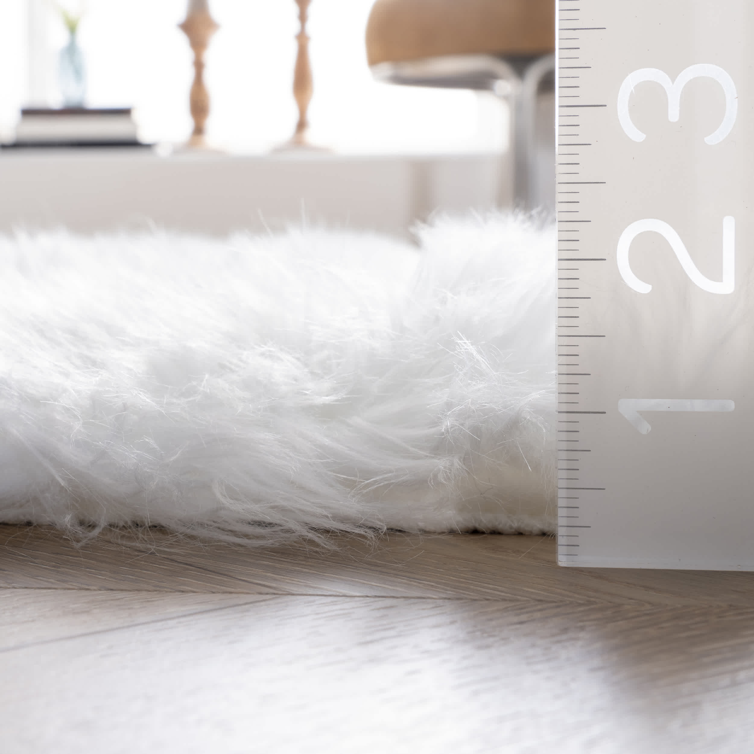 Rodolfo Faux Sheepskin Shag Area Rug - Image 3