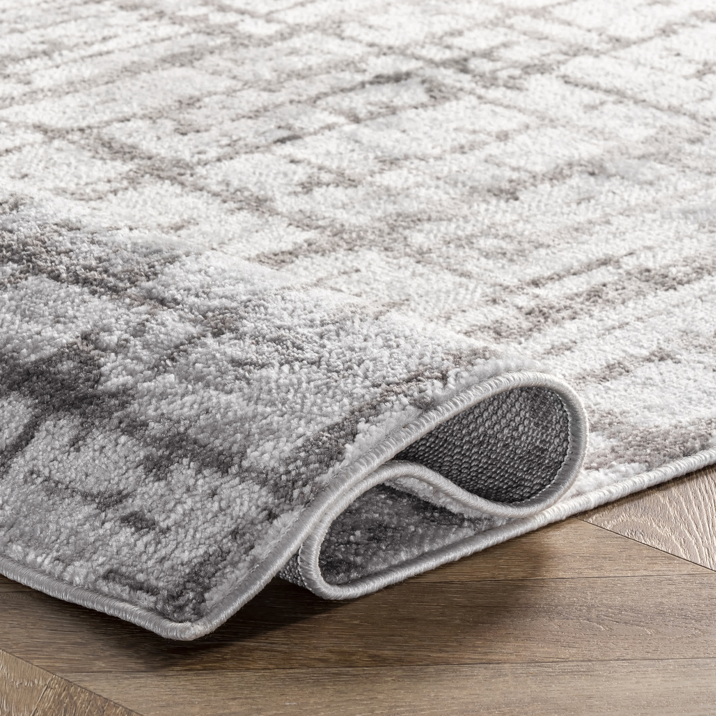 Annie Modern Crosshatch Abstract Area Rug - Image 4