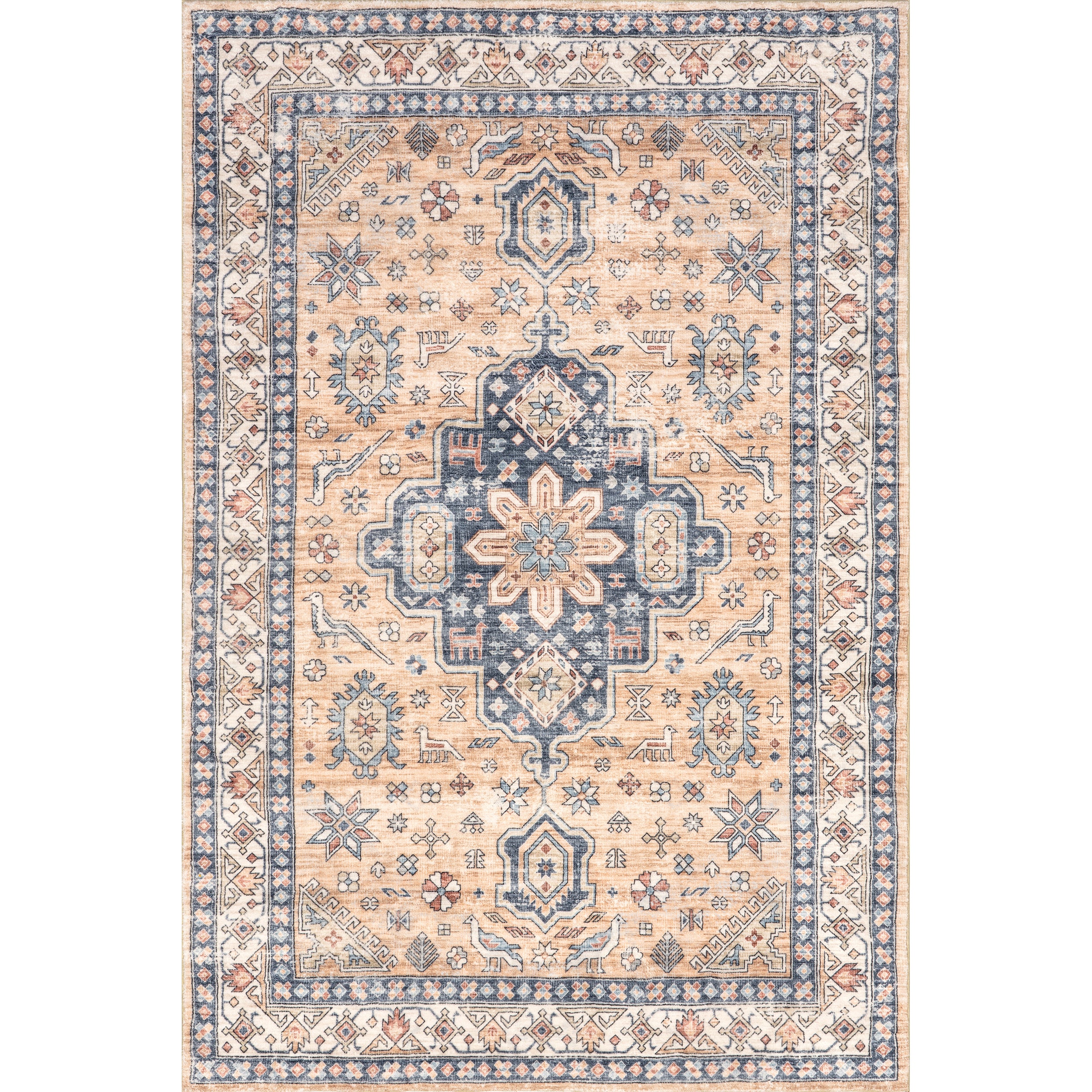 Jordan Vintage Medallion Machine Washable Area Rug - Image 10
