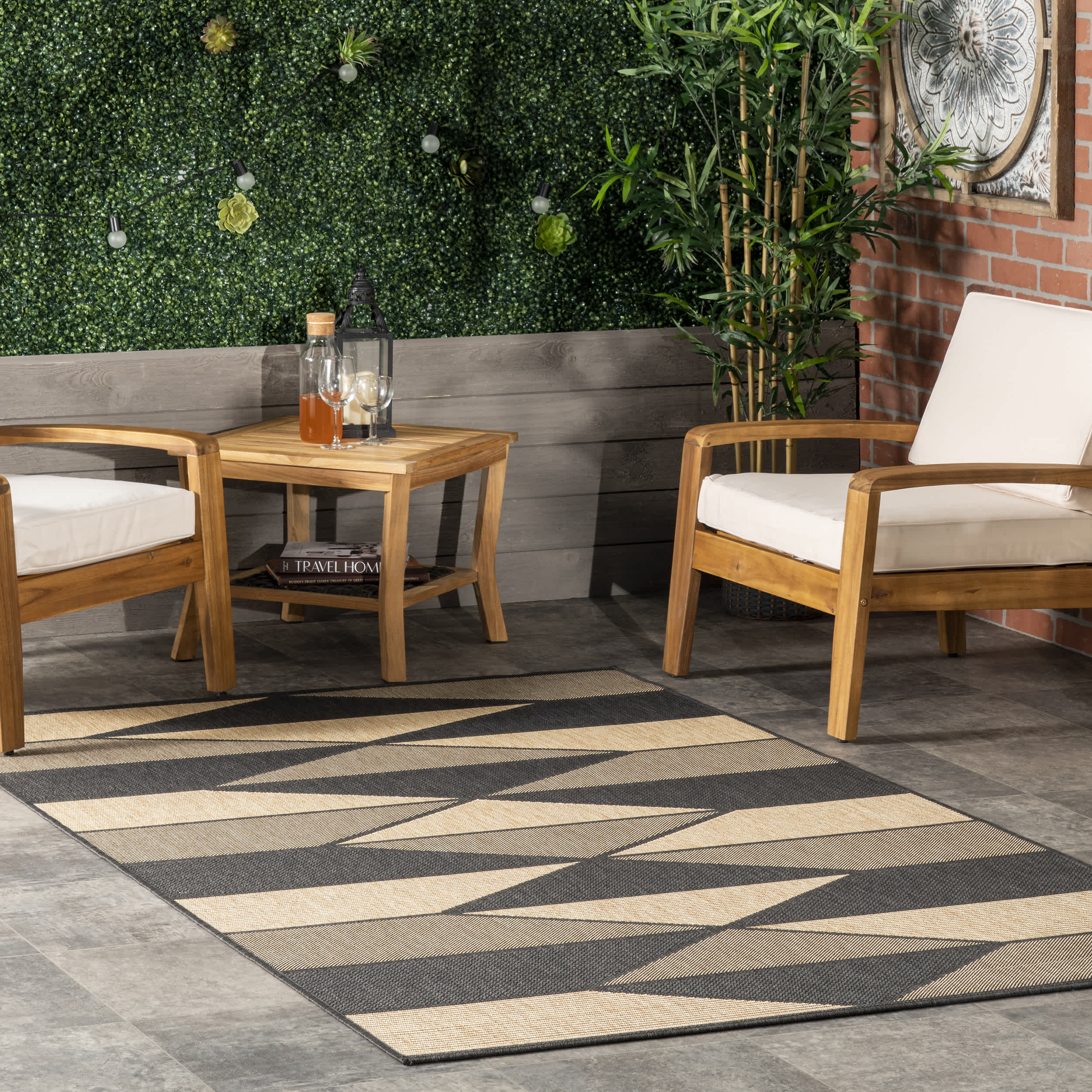 Antonia Fading Diamonds Indoor/Outdoor Area Rug - Image 4