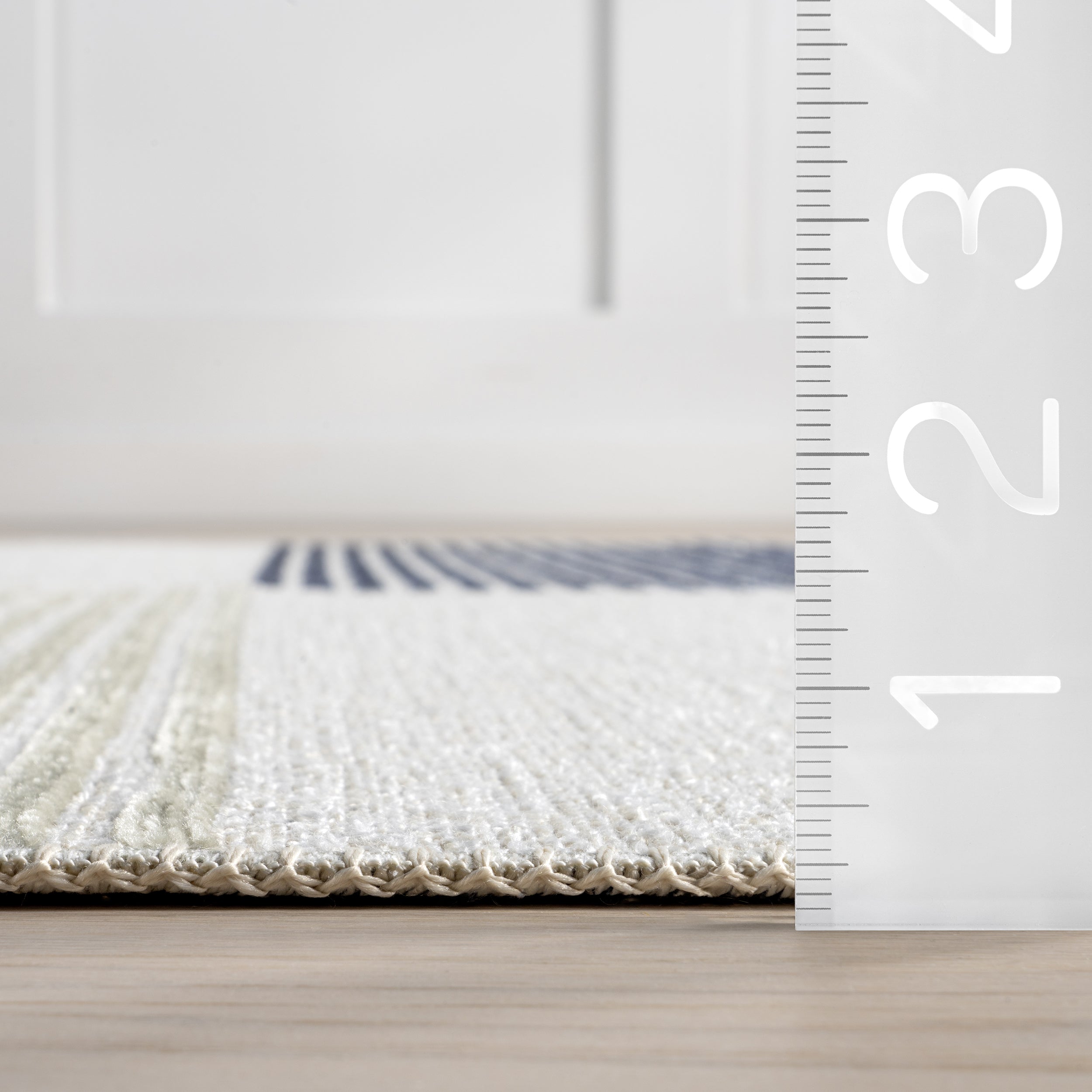 Olivette Geometric Machine Washable Area Rug - Image 3