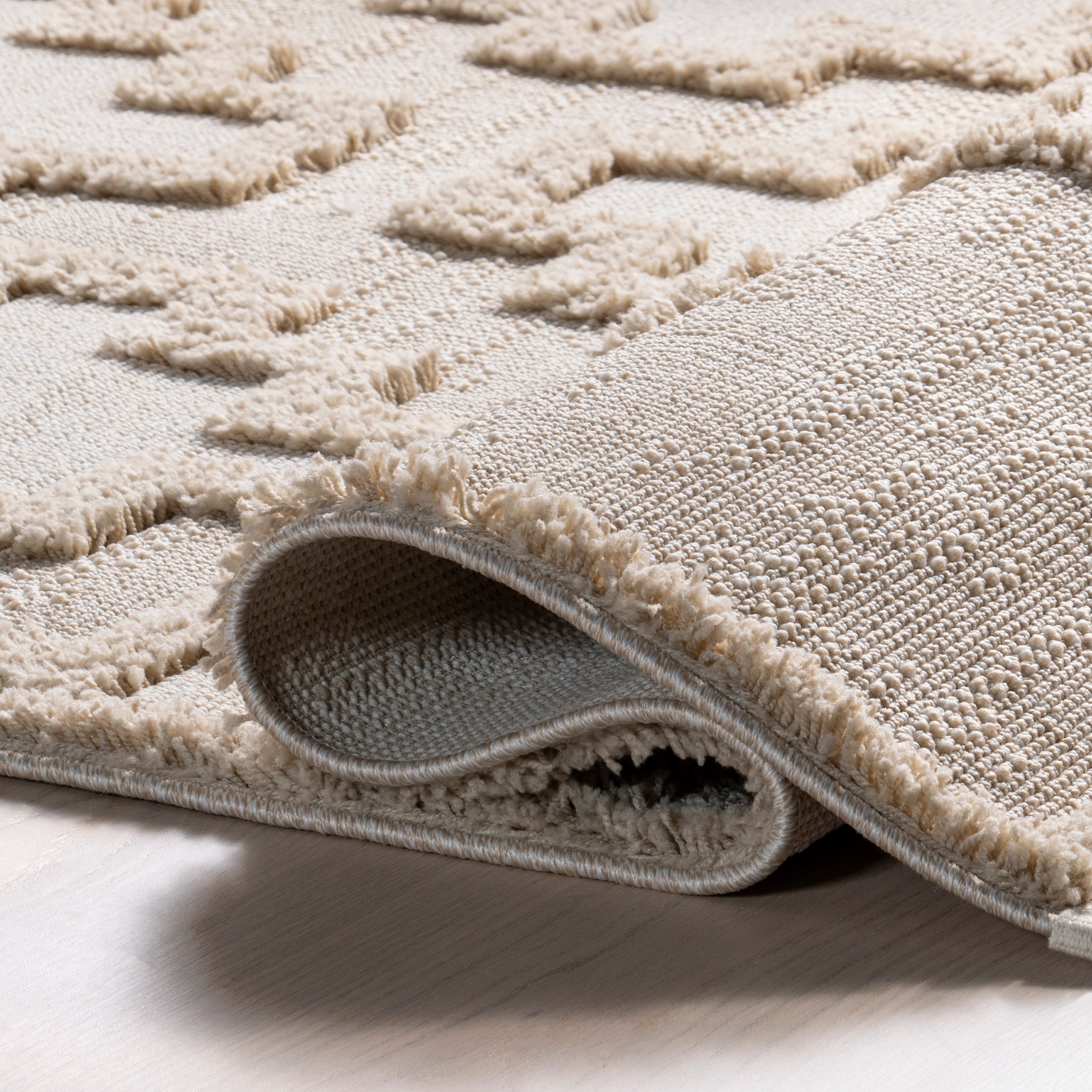 Polina Geometric High-Low Tasseled Area Rug - Image 4