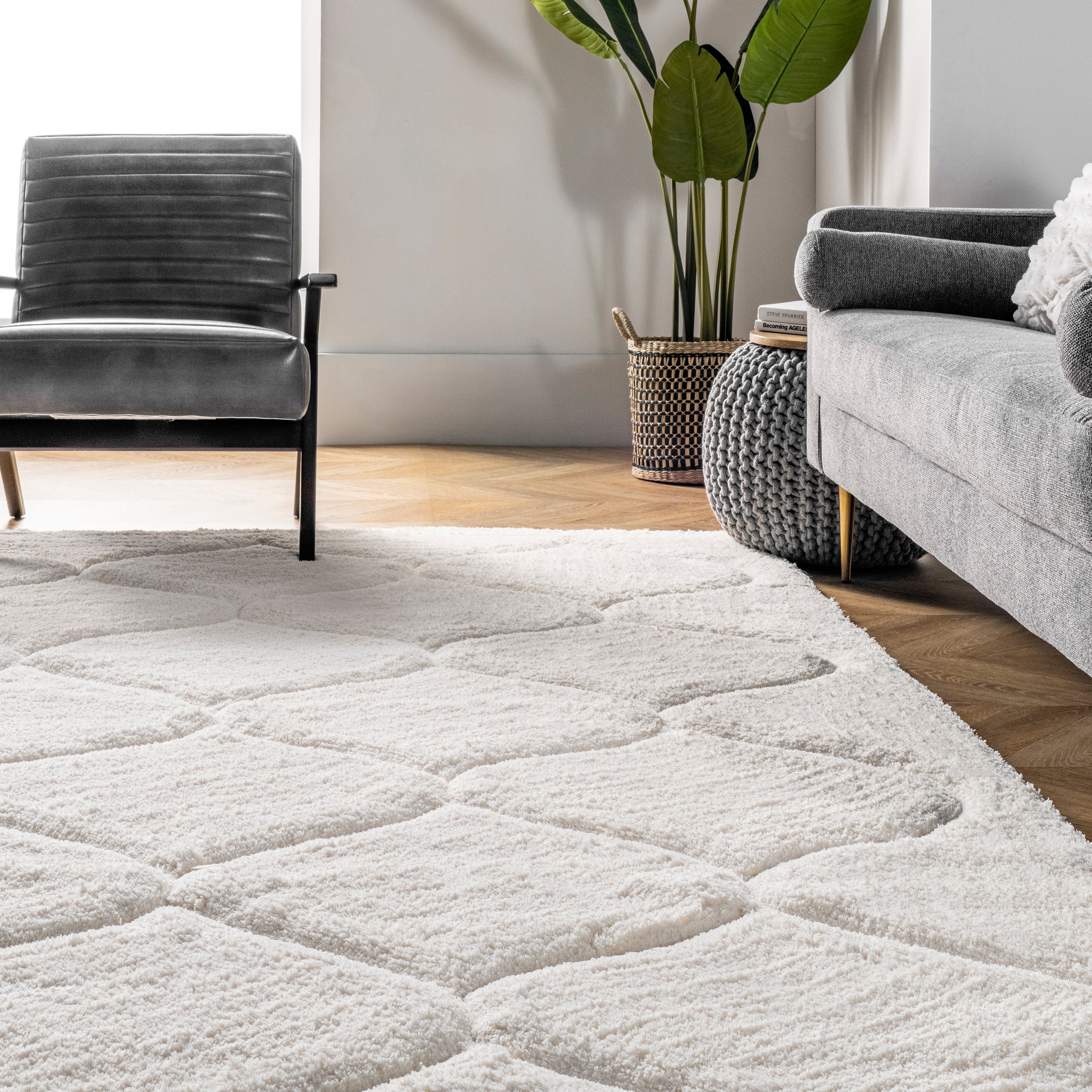 Elsie Contemporary Shag Area Rug - Image 8