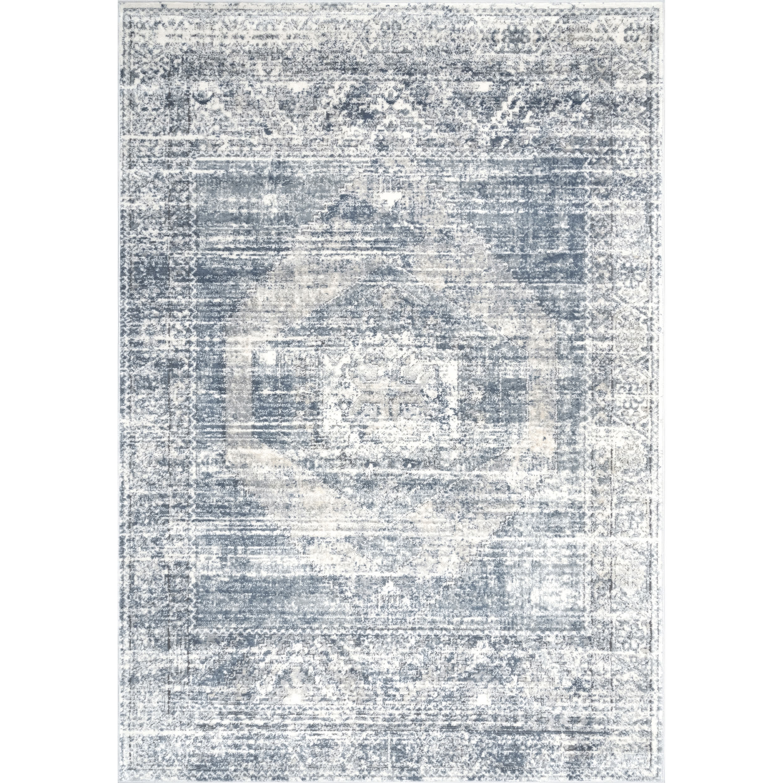 Jayla Barbed Iris Medallion Area Rug